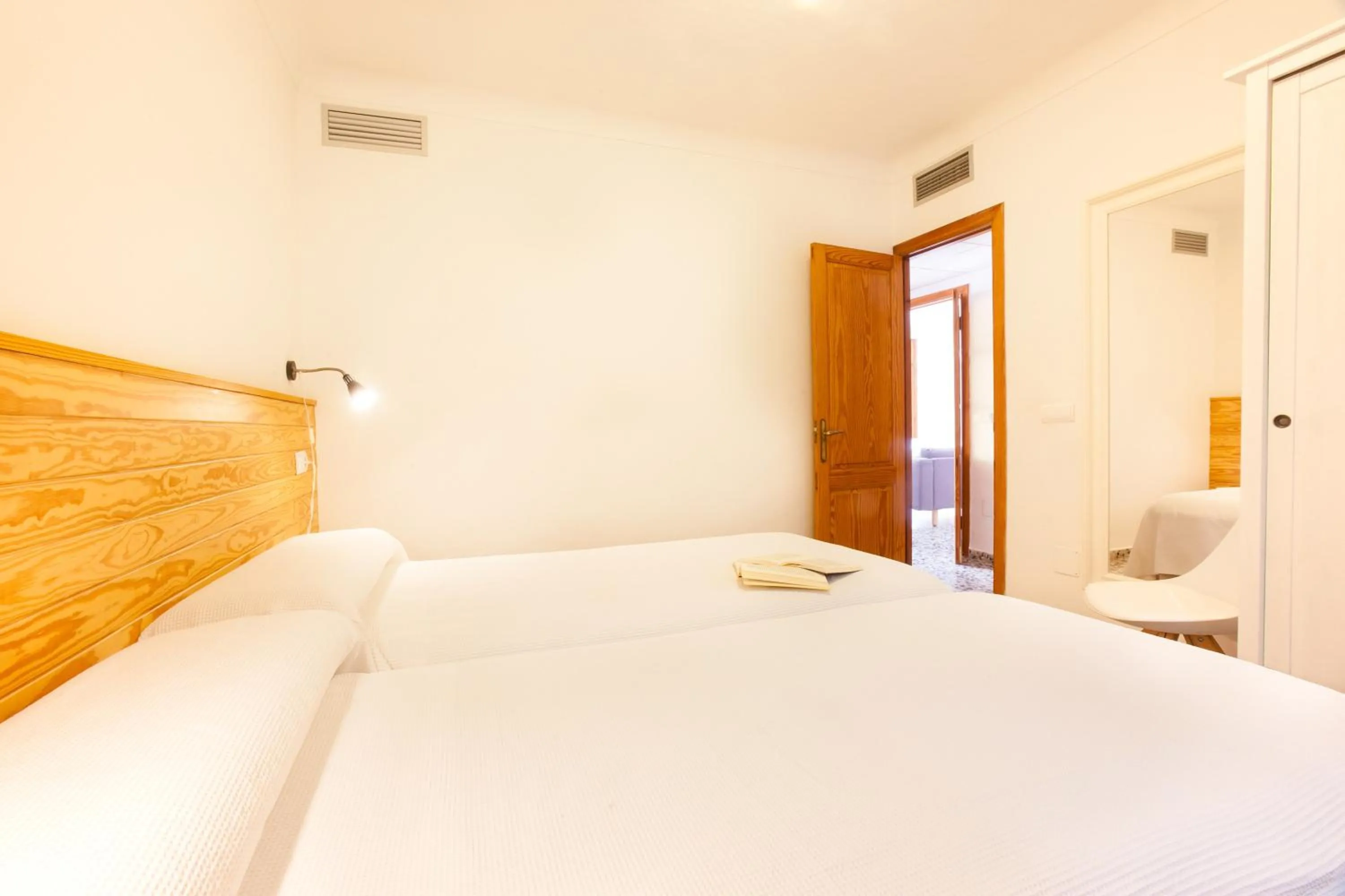 Bedroom, Bed in Apartamentos Bahia