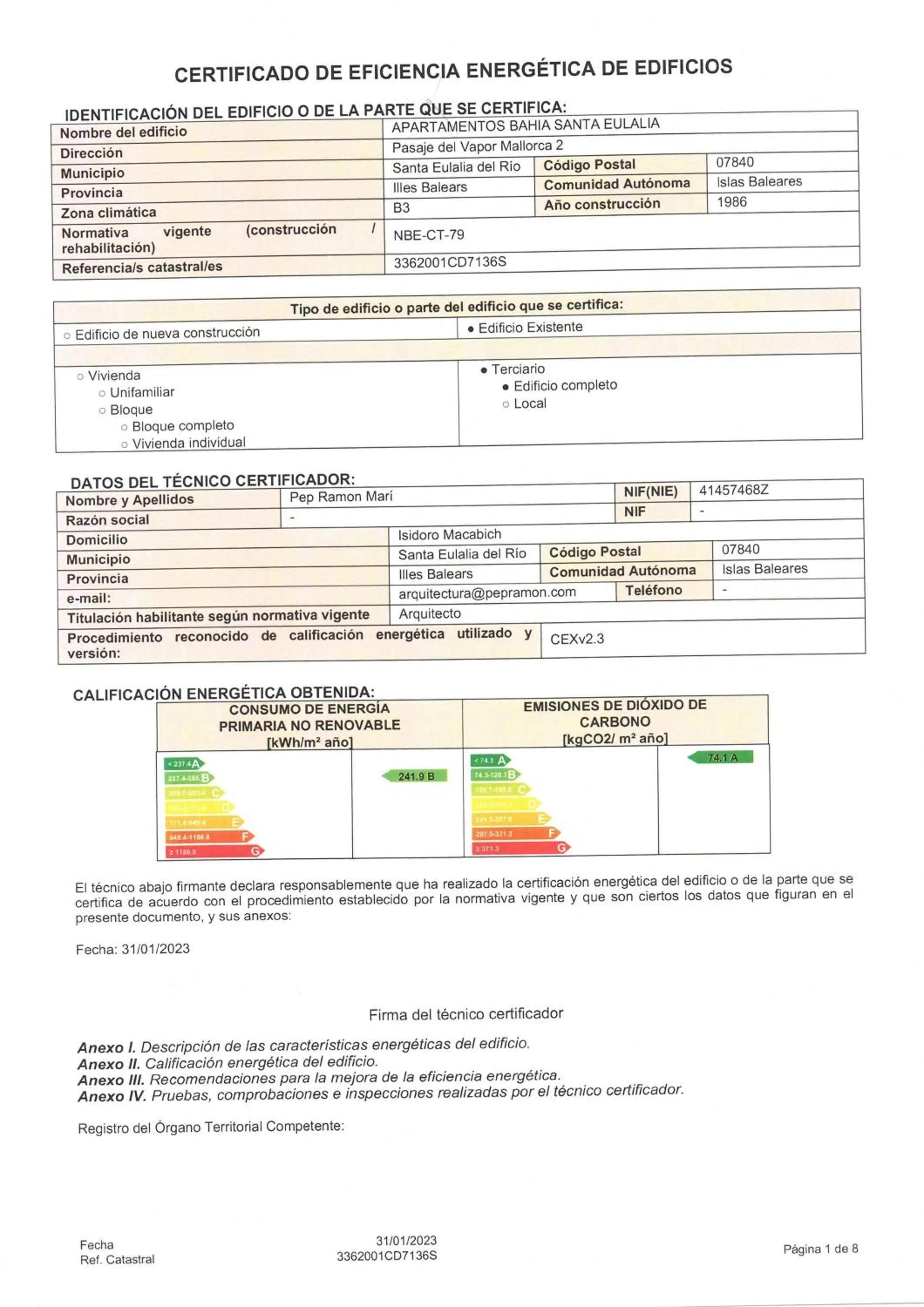 Property building in Apartamentos Bahia