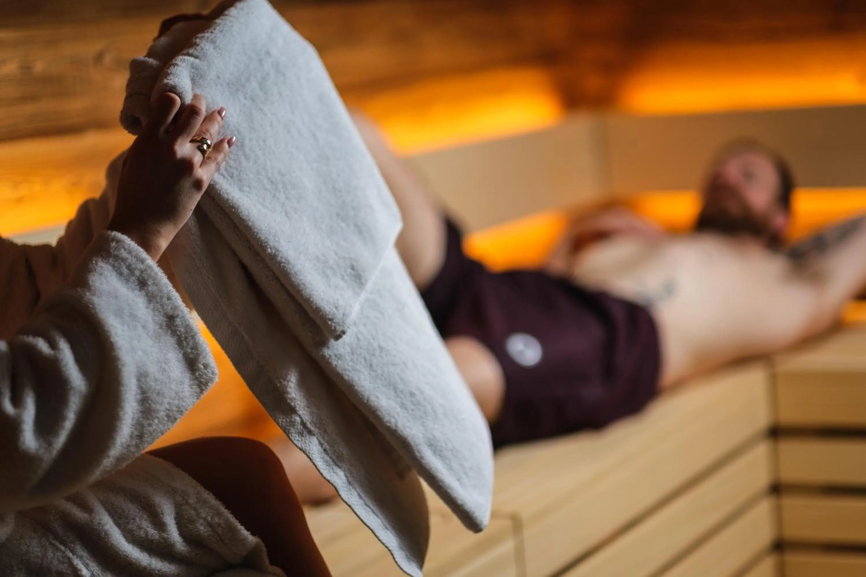 Sauna, Bed in Clarion Hotel Draken