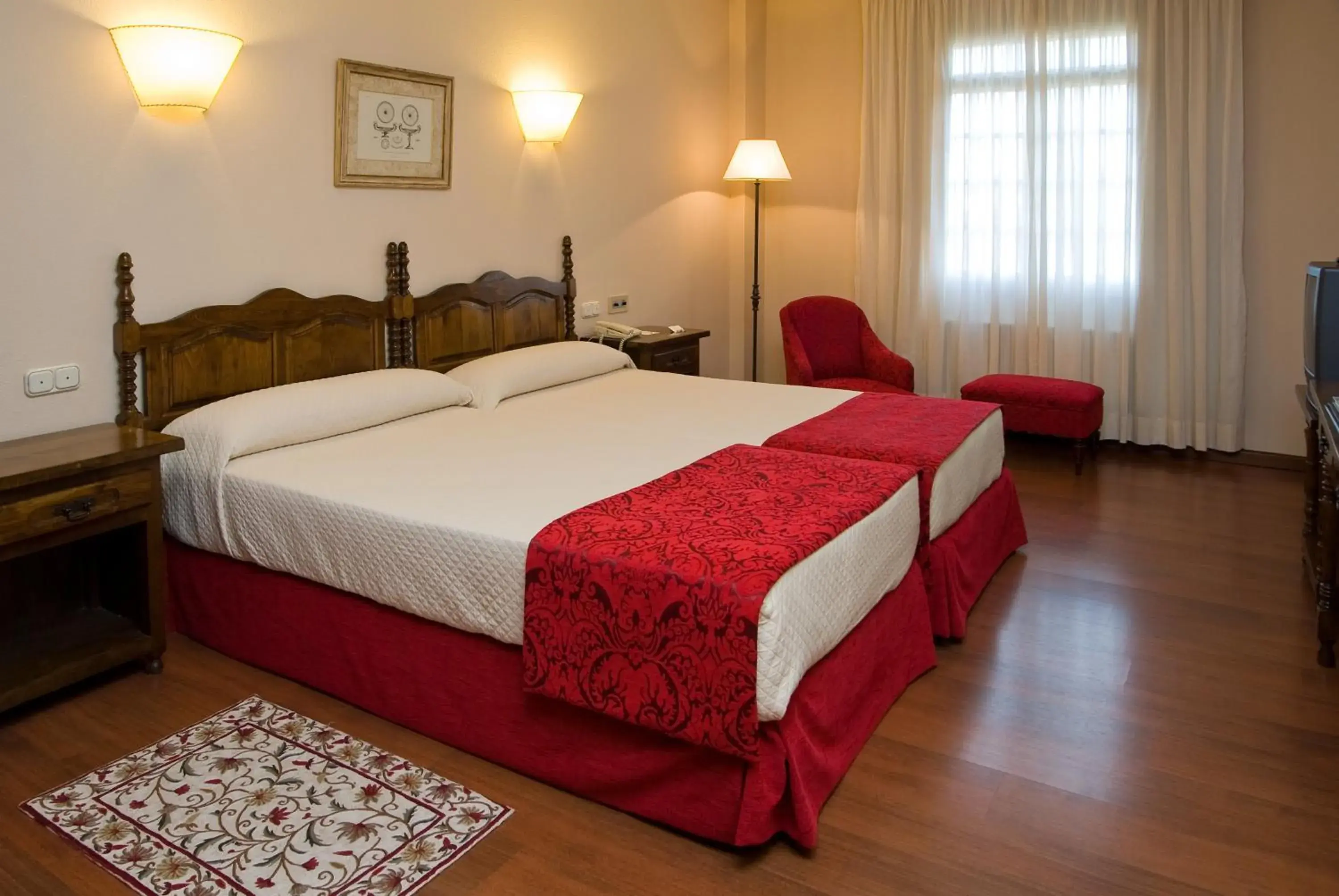 Bed in Hotel Pazo O Rial Bed in Hotel Pazo O Rial