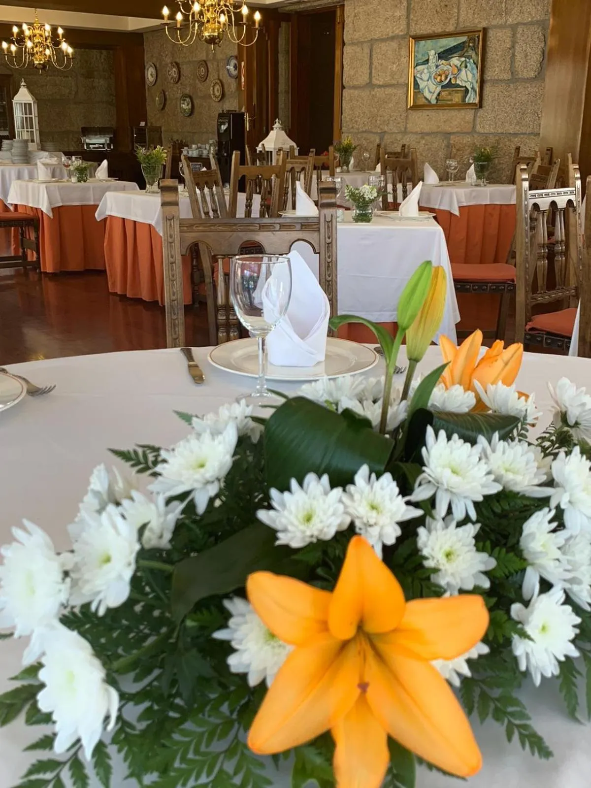 Dining area in Hotel Pazo O Rial