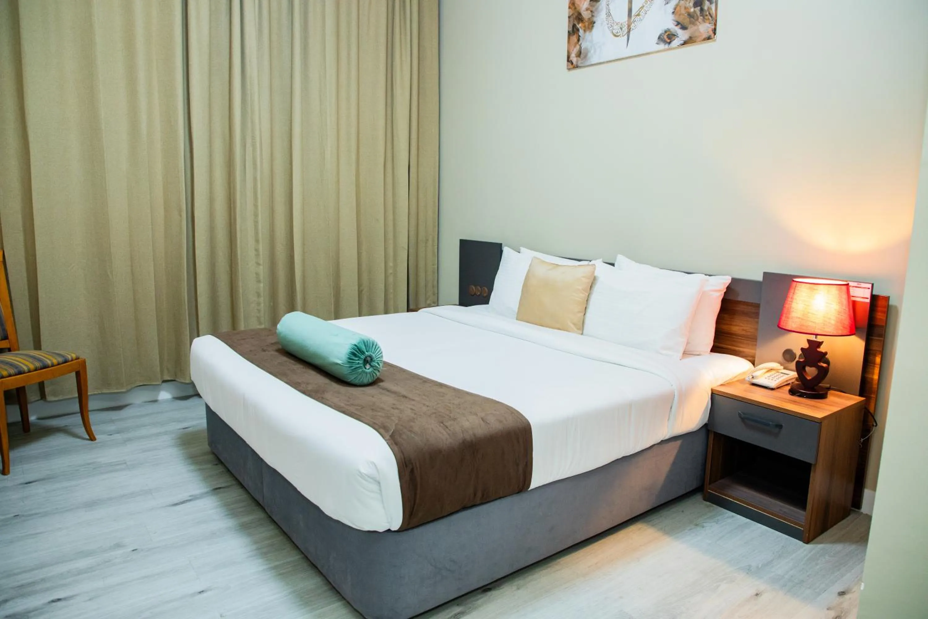 Bed in The Saj Hotel