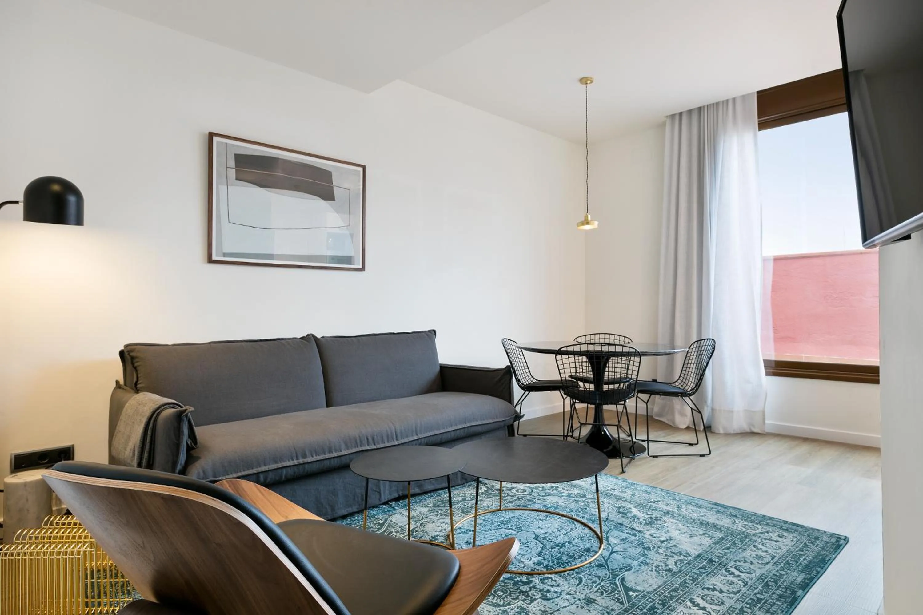 Seating area in Vale Suites