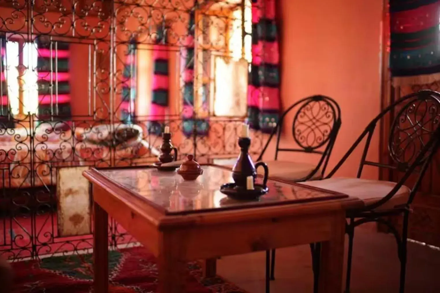 Triple Room with Mountain View in Riad Bouchahoud Hotel in Telouet Triple Room with Mountain View in Riad Bouchahoud Hotel in Telouet