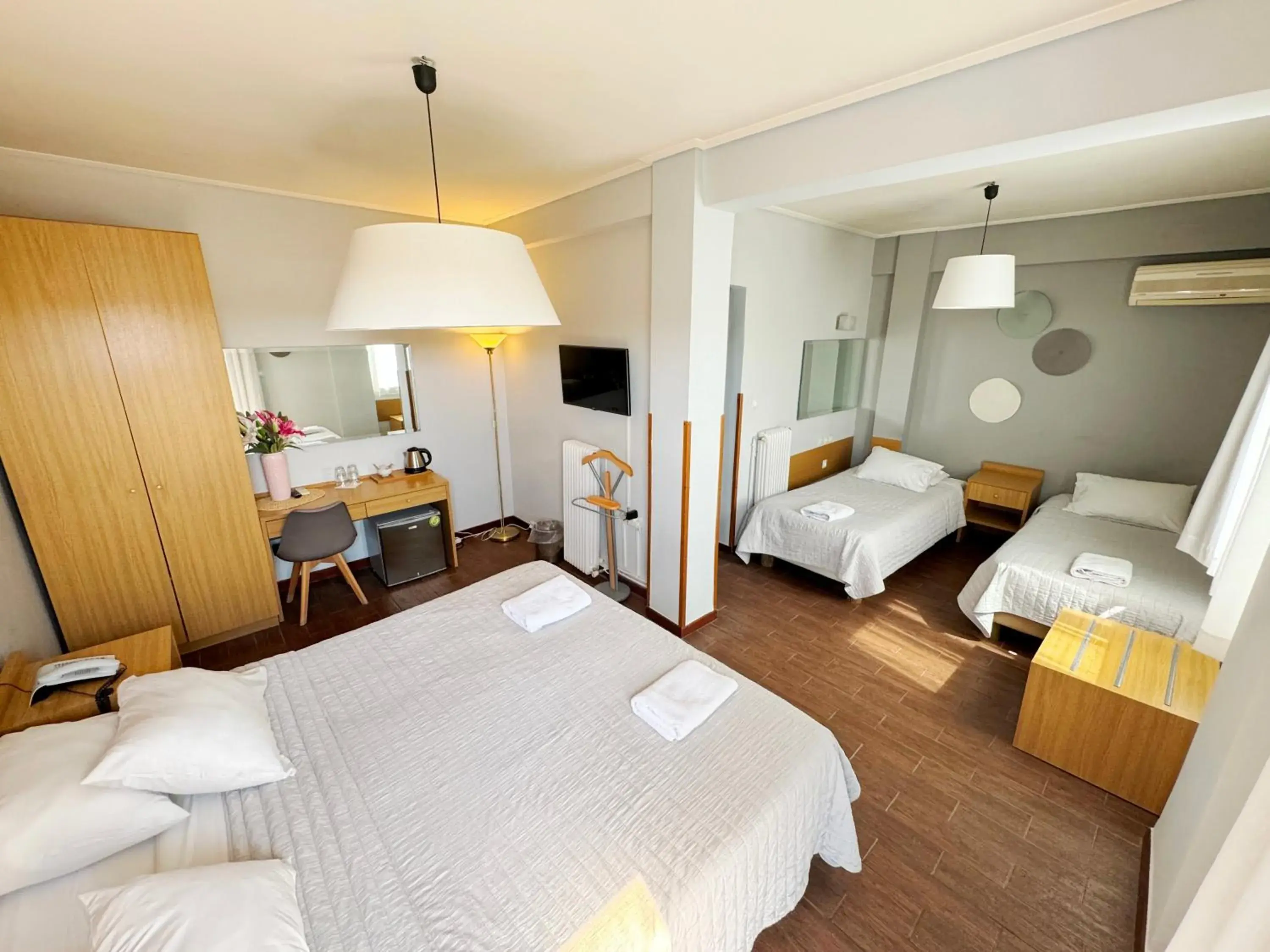 Bed in Myrto Hotel Bed in Myrto Hotel