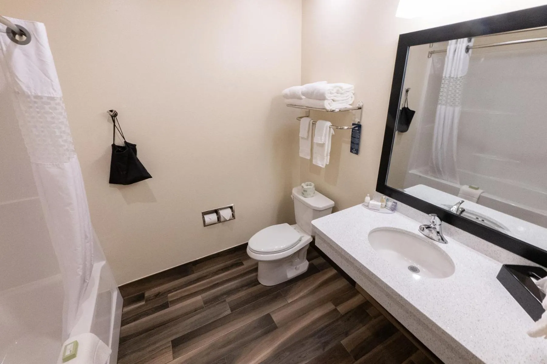 Shower in Cobblestone Hotel & Suites-Sheldon