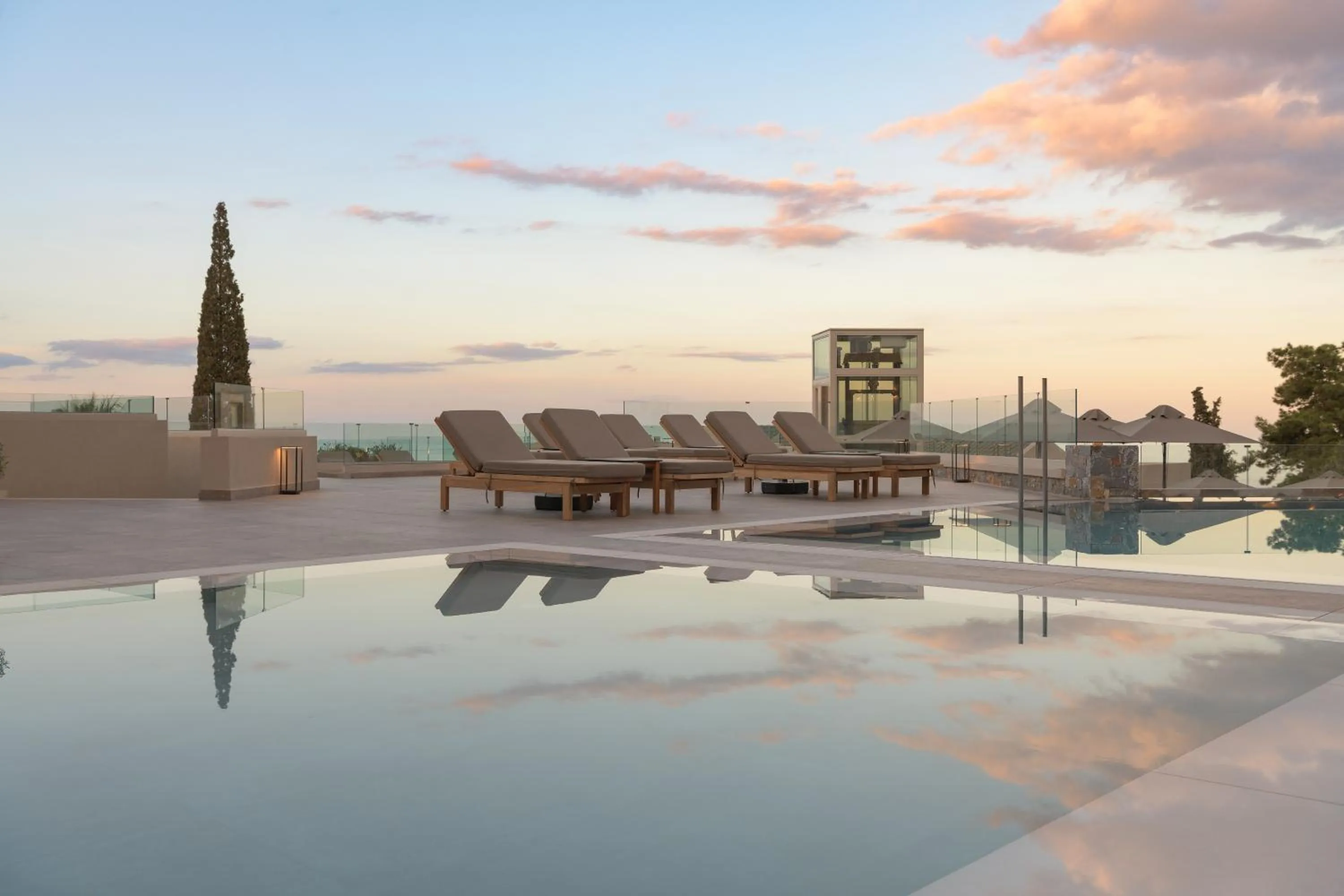 Pool view in Galaxy Suites Boutique Resort