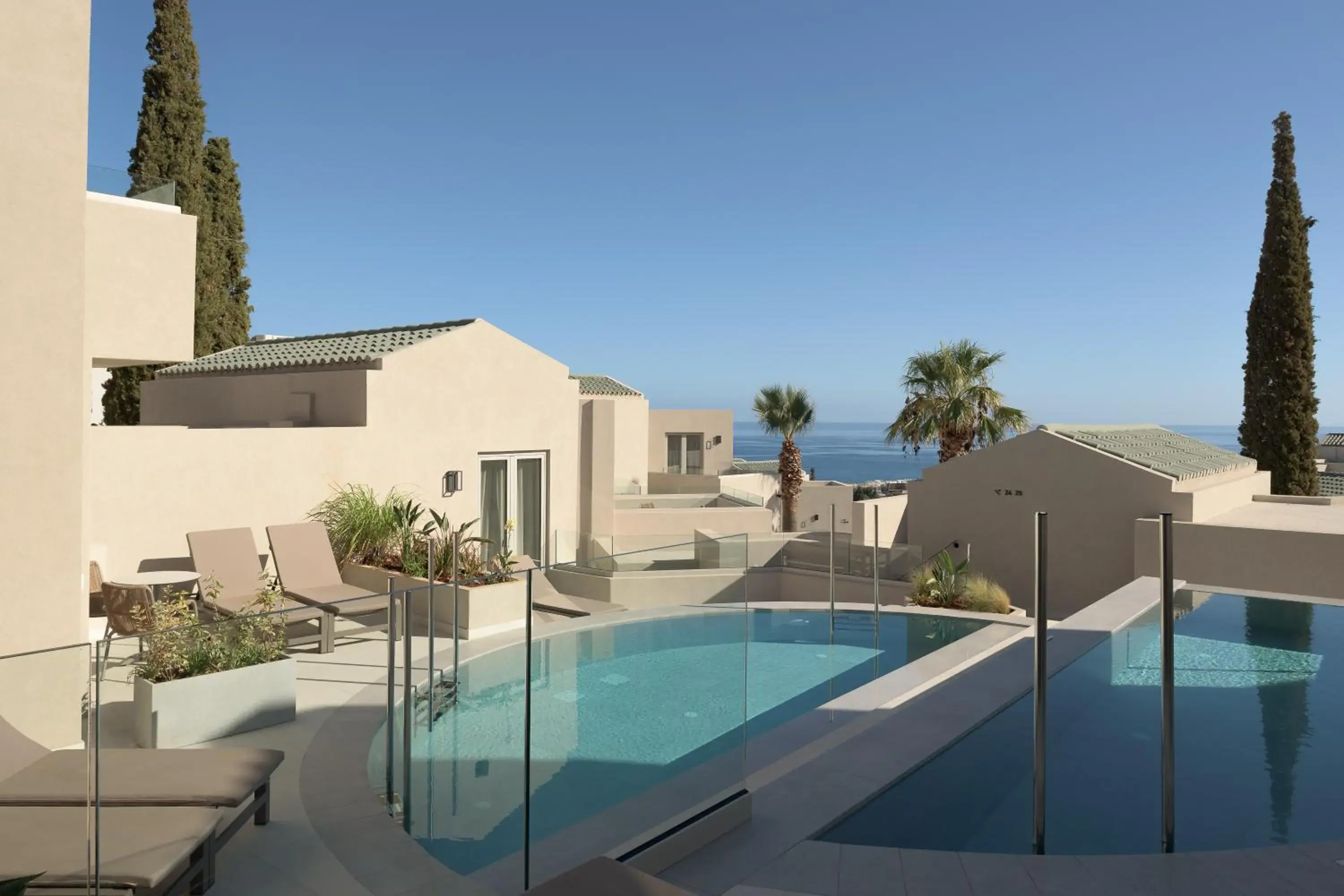 Pool view in Galaxy Suites Boutique Resort Pool view in Galaxy Suites Boutique Resort