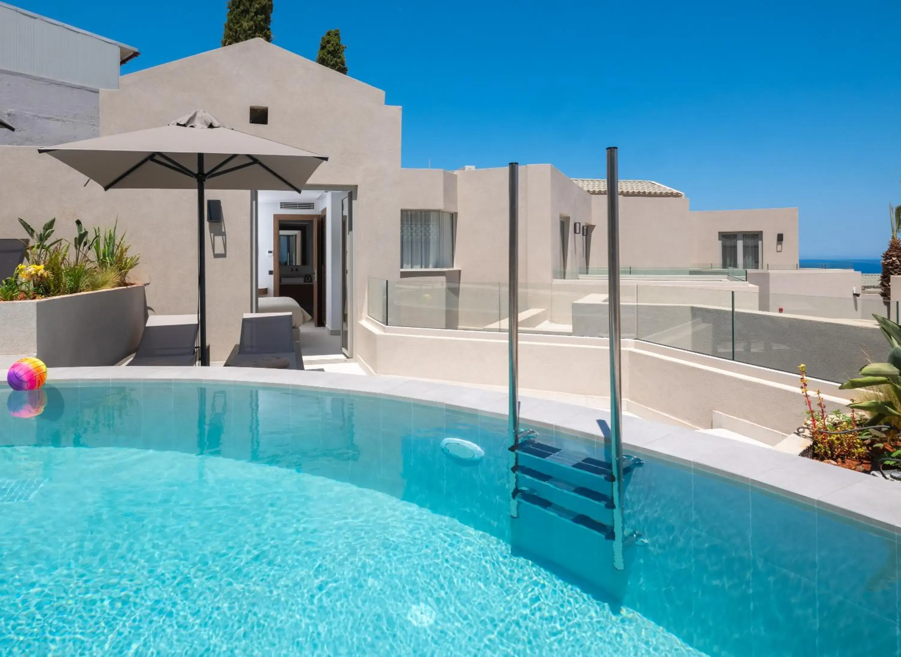 Pool view in Galaxy Suites Boutique Resort Pool view in Galaxy Suites Boutique Resort