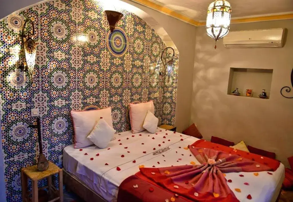 Bed in riad dar saba shika Bed in riad dar saba shika