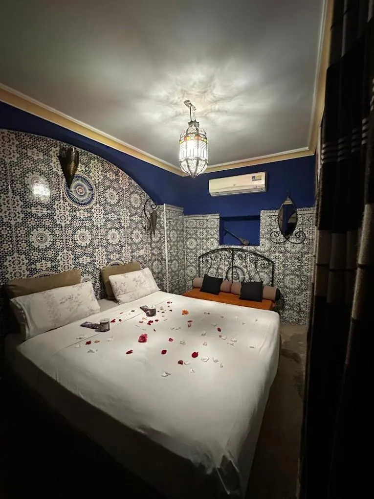 Bed in riad dar saba shika