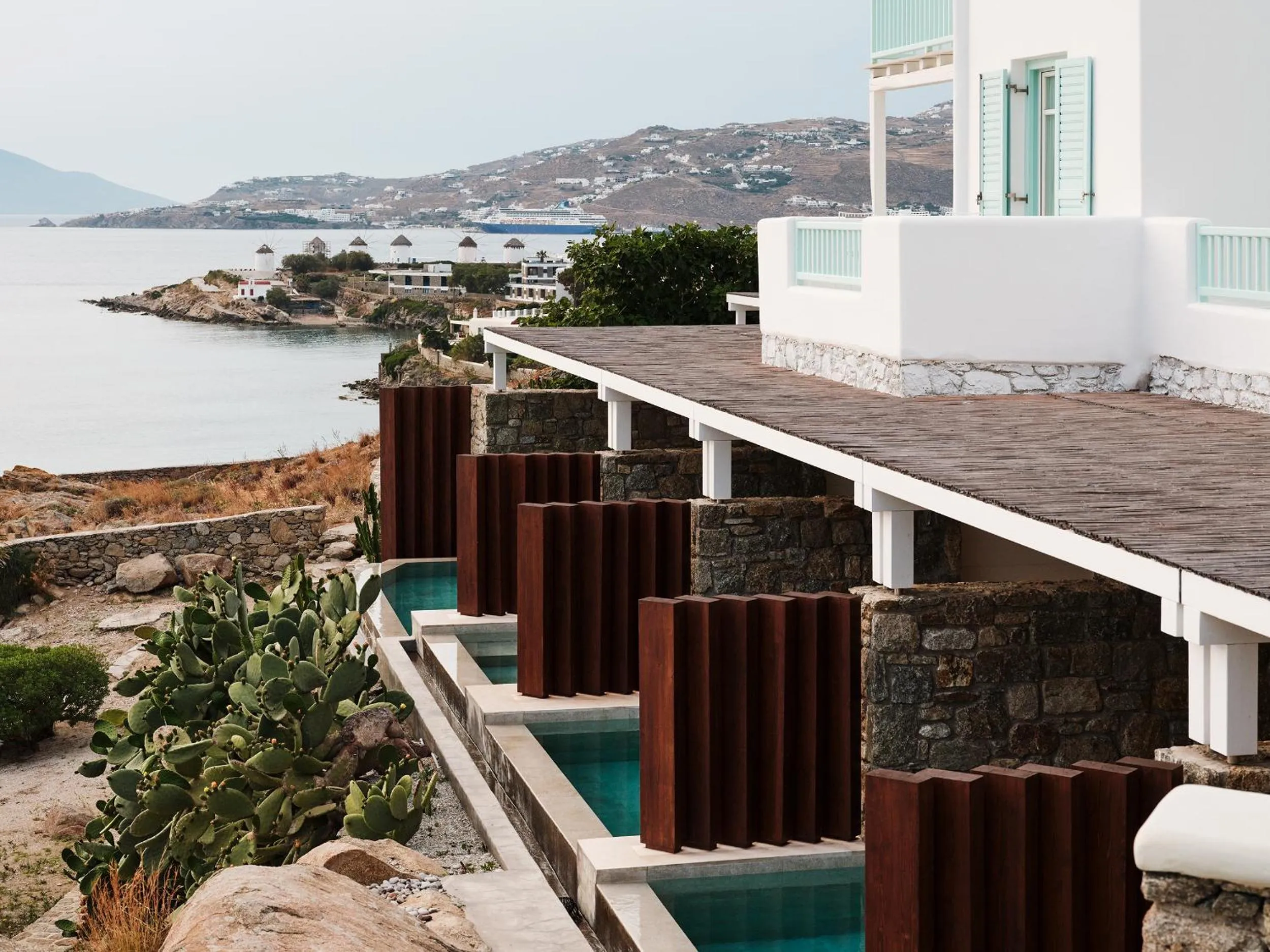 Balcony/Terrace in Bill&Coo Mykonos-The Leading Hotels of the World