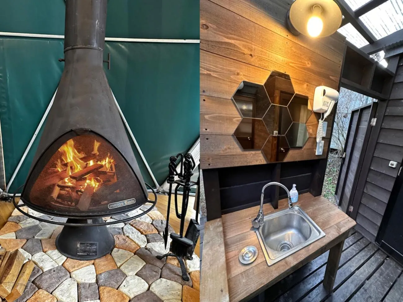 fireplace in Nakadaki Art Village