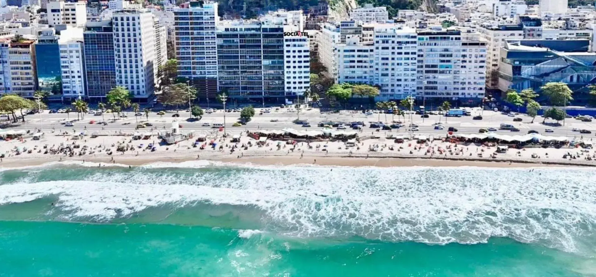 Sea view in Socialtel Copacabana Sea view in Socialtel Copacabana