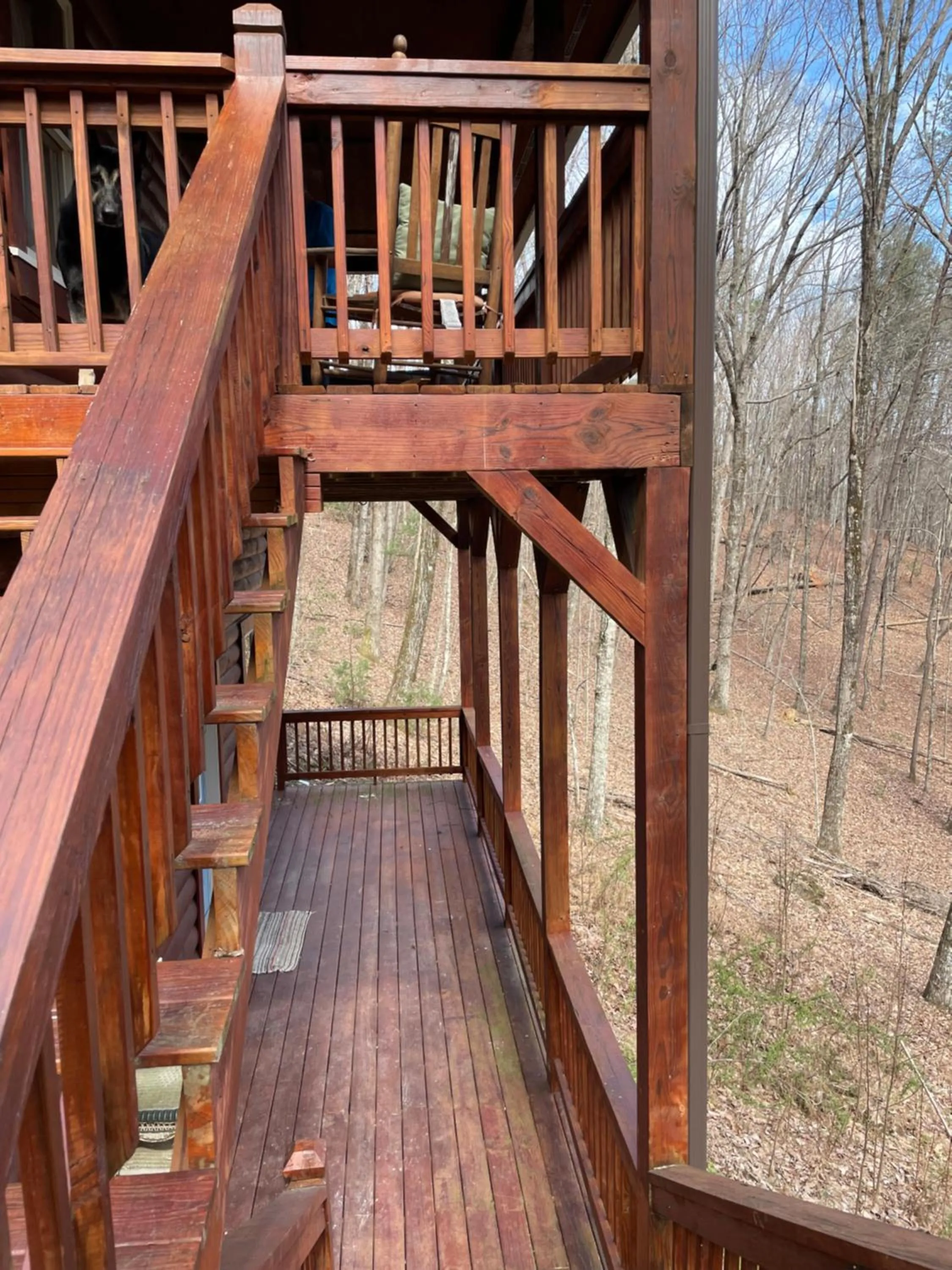 Alpenhaus Cabins Real Log Home in Helen Ga Mountains with hot tub and balconies