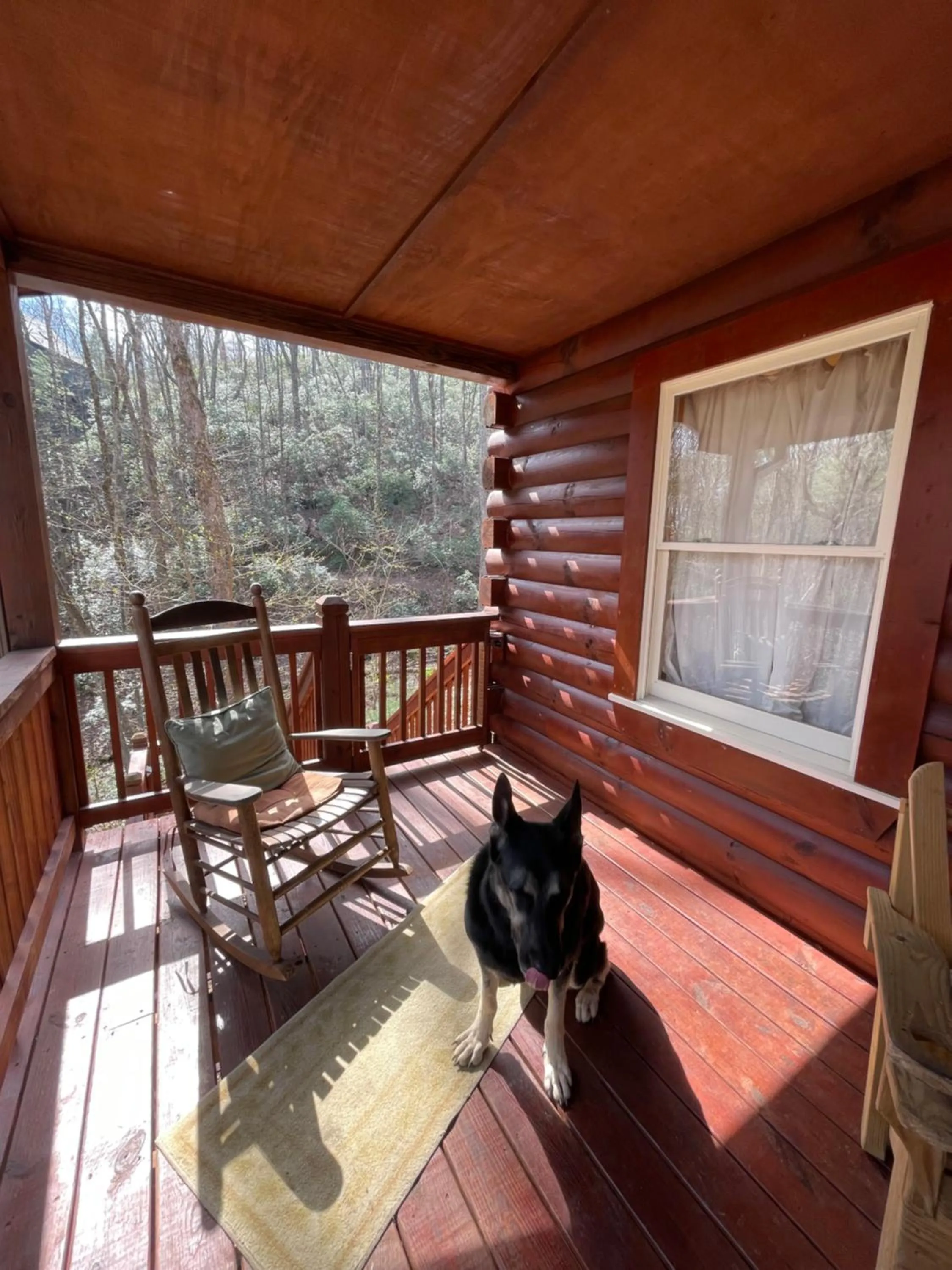 Alpenhaus Cabins Real Log Home in Helen Ga Mountains with hot tub and balconies