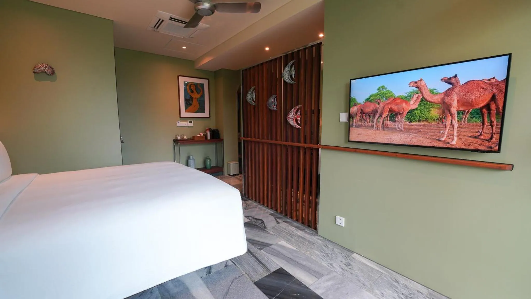 TV and multimedia, Bed in CHiEM HoiAn - The Beachside Boutique Hotel & Villa