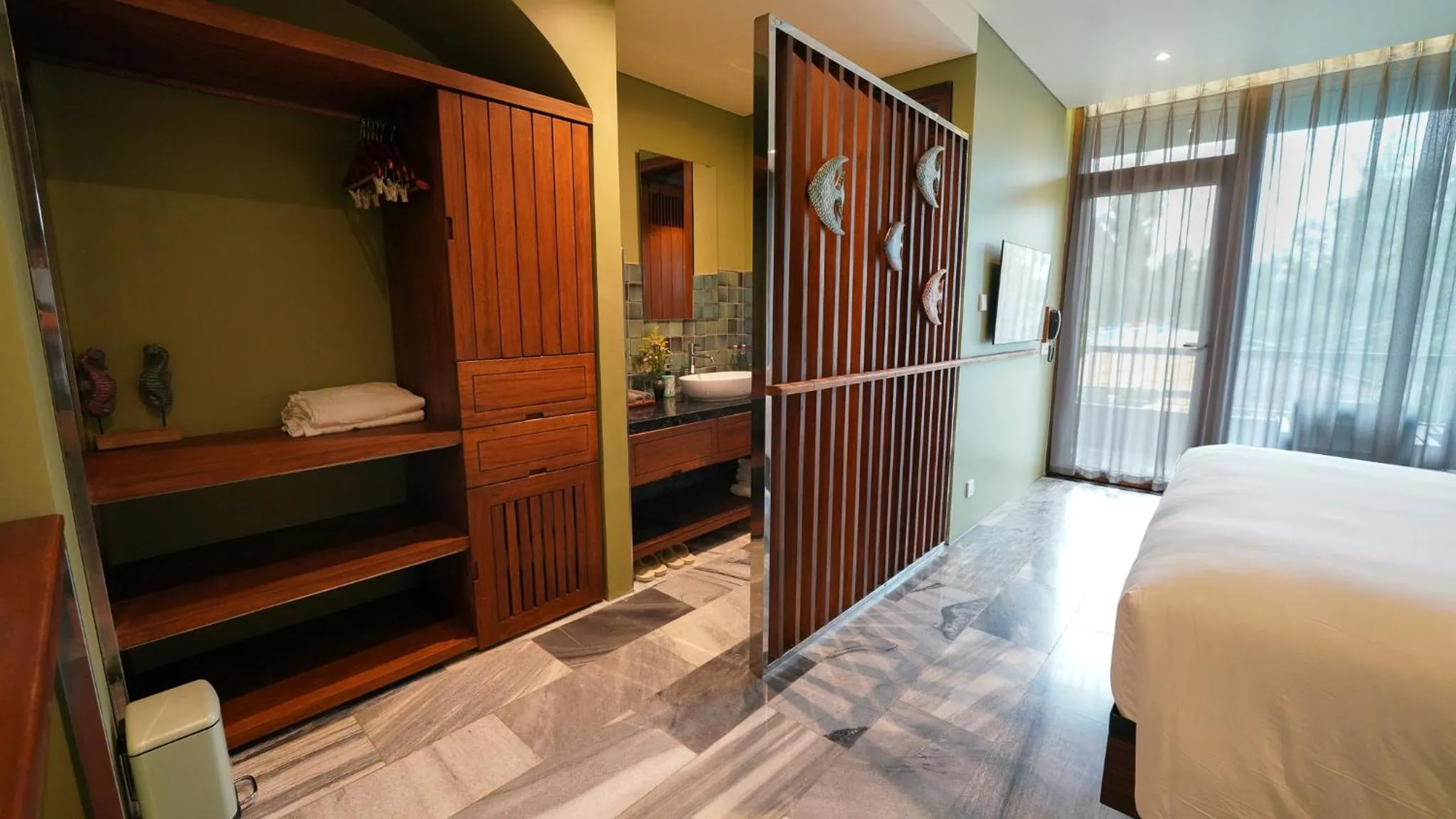 Decorative detail, Bed in CHiEM HoiAn - The Beachside Boutique Hotel & Villa