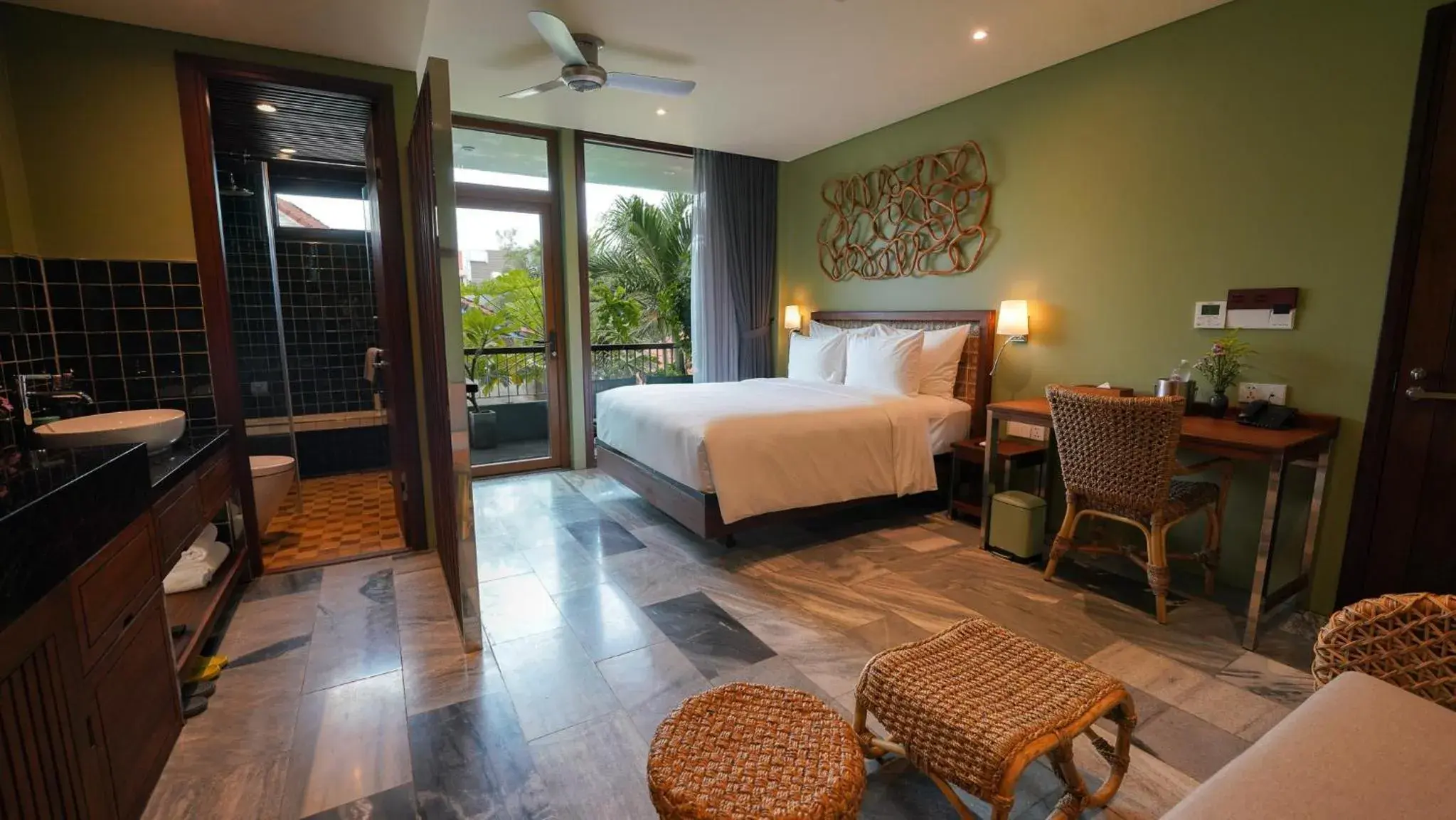 Living room, Bed in CHiEM HoiAn - The Beachside Boutique Hotel & Villa Living room, Bed in CHiEM HoiAn - The Beachside Boutique Hotel & Villa