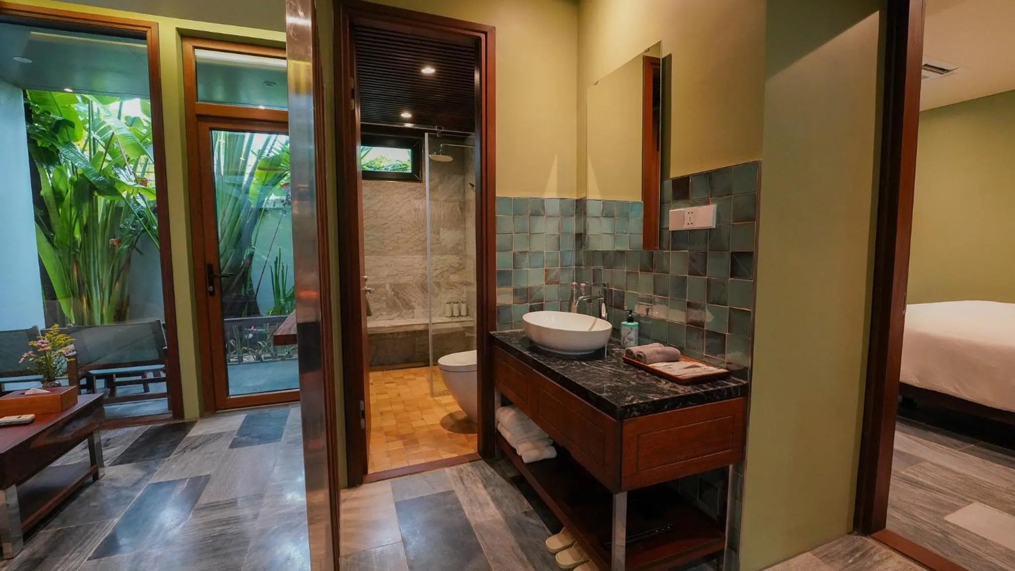Bathroom, Bed in CHiEM HoiAn - The Beachside Boutique Hotel & Villa