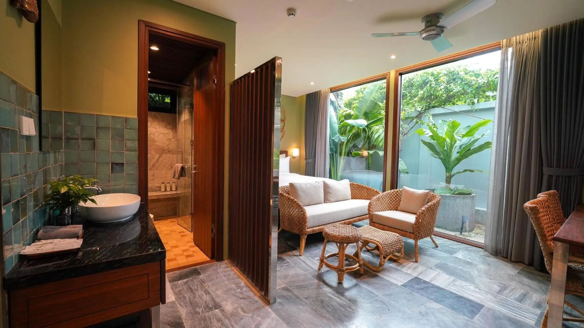 Seating area in CHiEM HoiAn - The Beachside Boutique Hotel & Villa