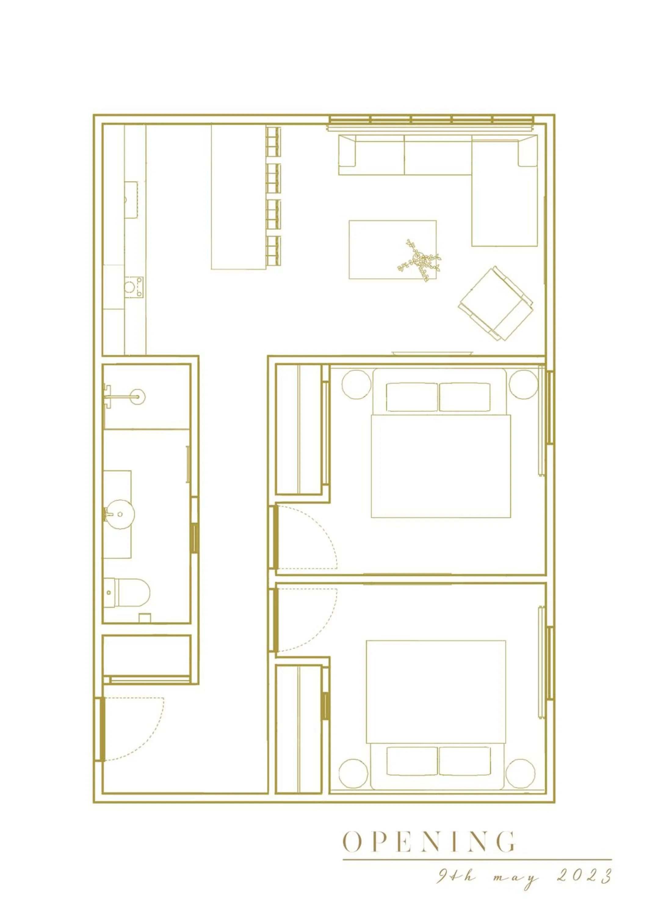 Floor plan in The Cobbler Hotel