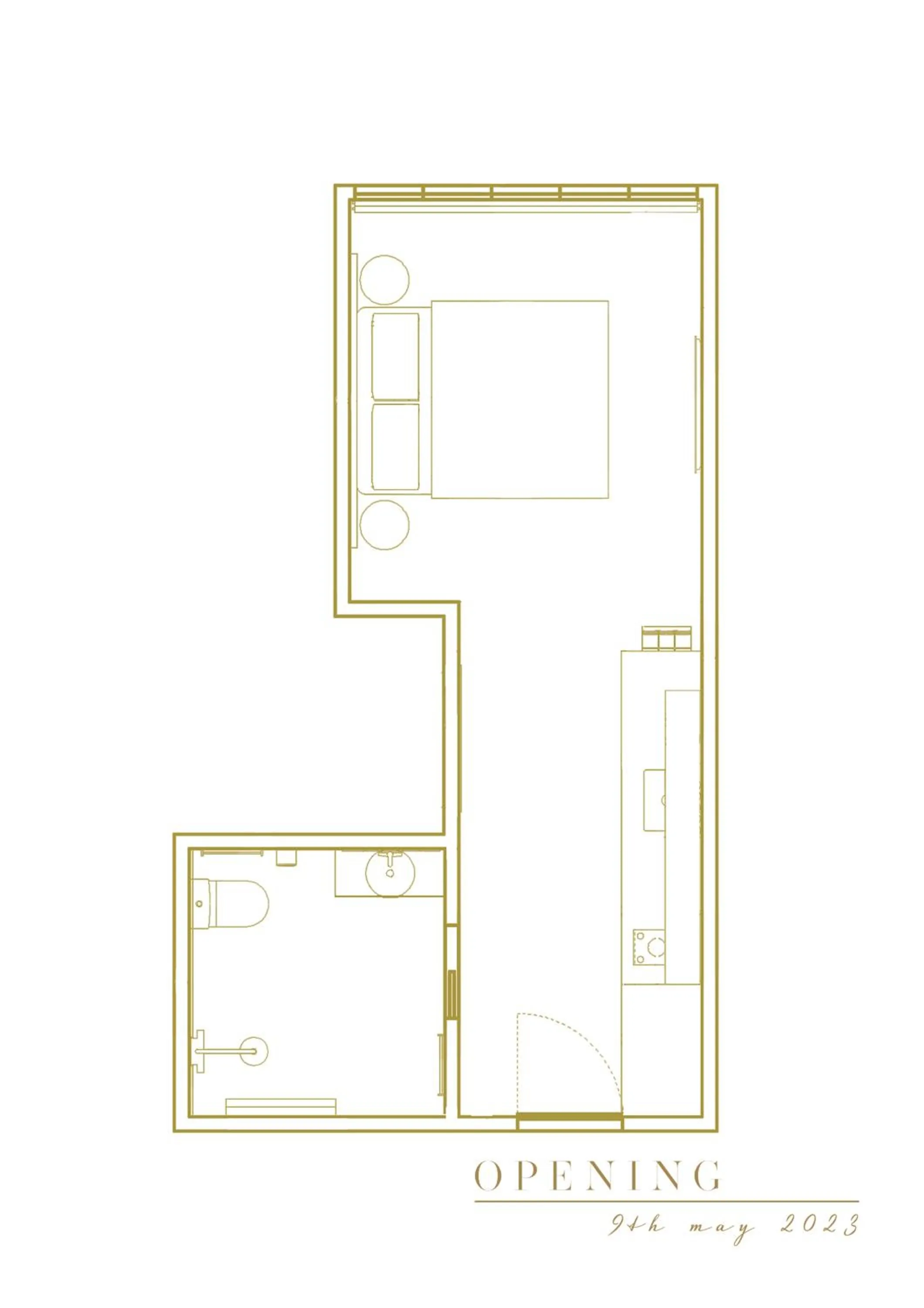 Floor plan in The Cobbler Hotel