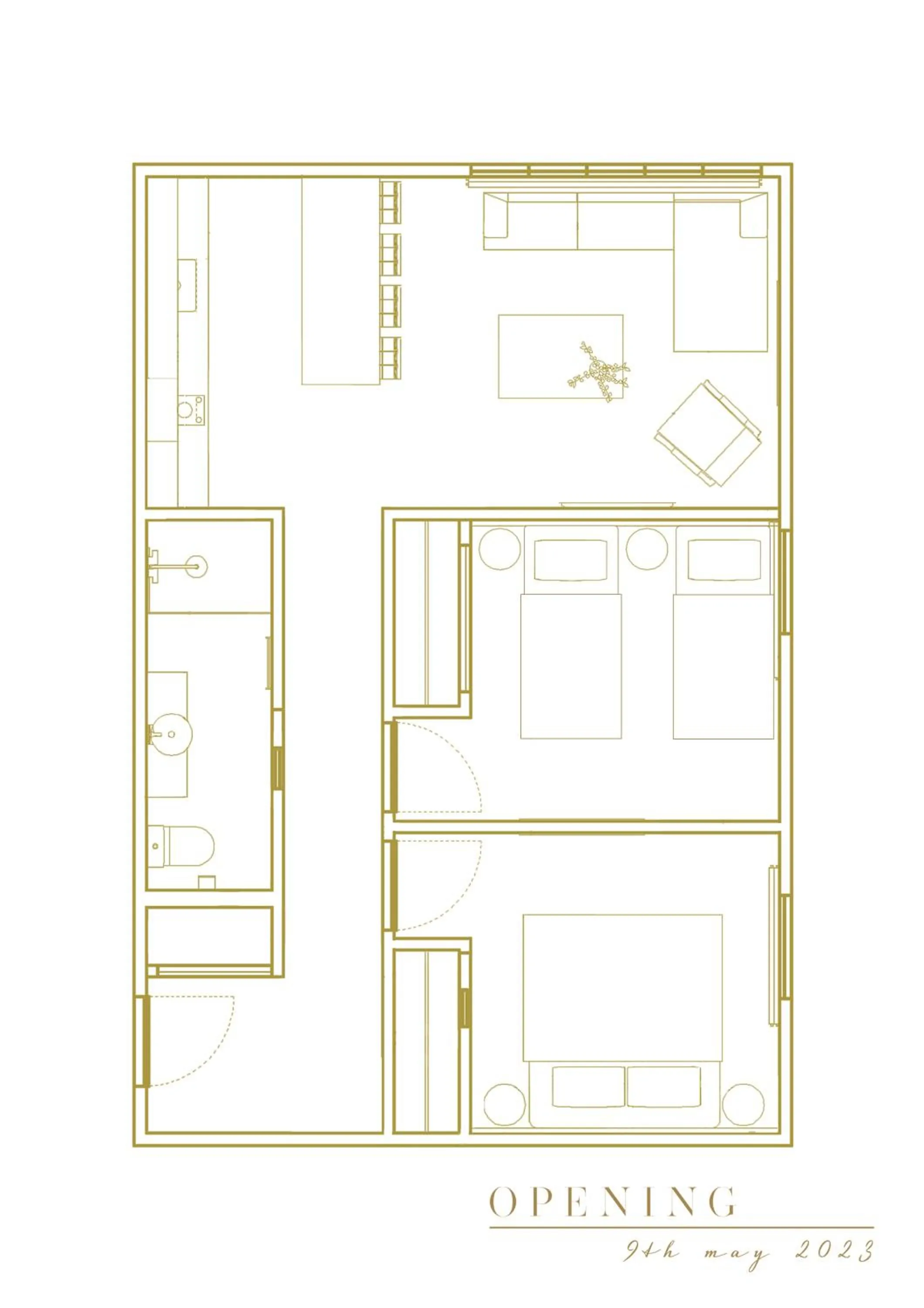 Floor plan in The Cobbler Hotel