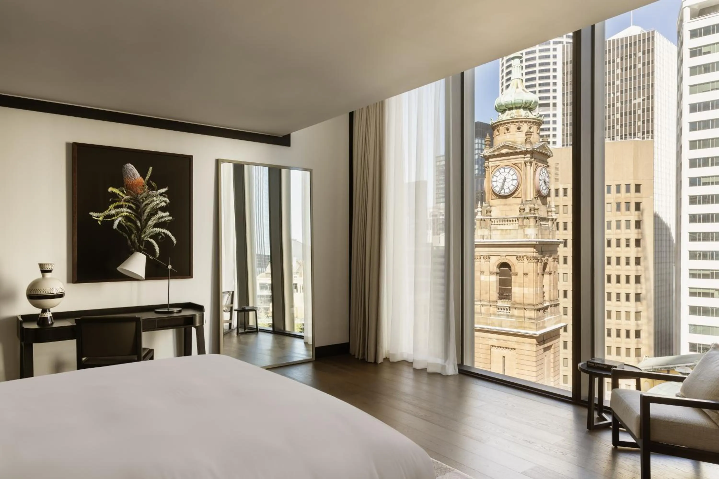 View (from property/room), Bed in Capella Sydney