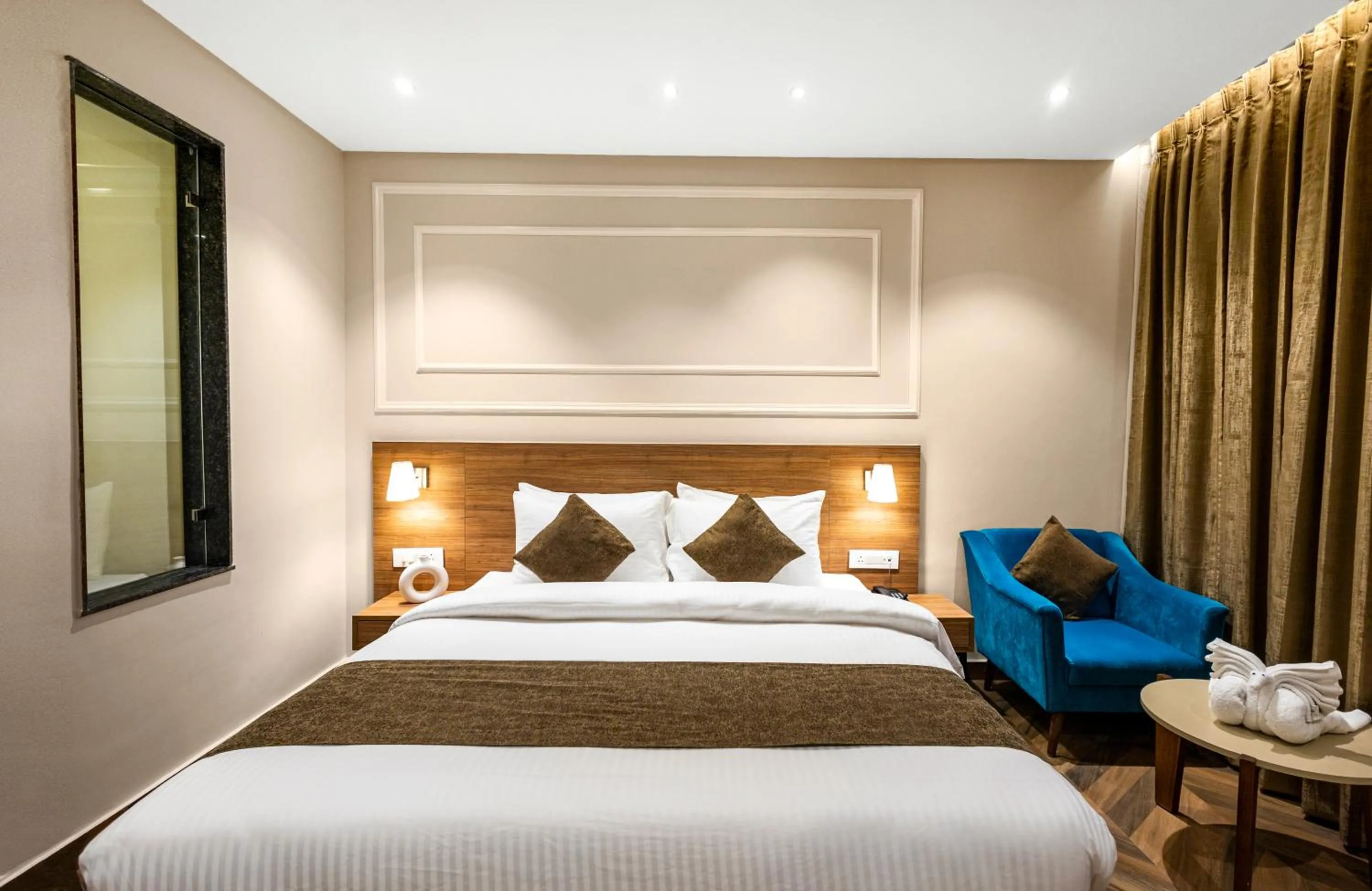 Bed in Pride Hotel And Resort Rishikesh