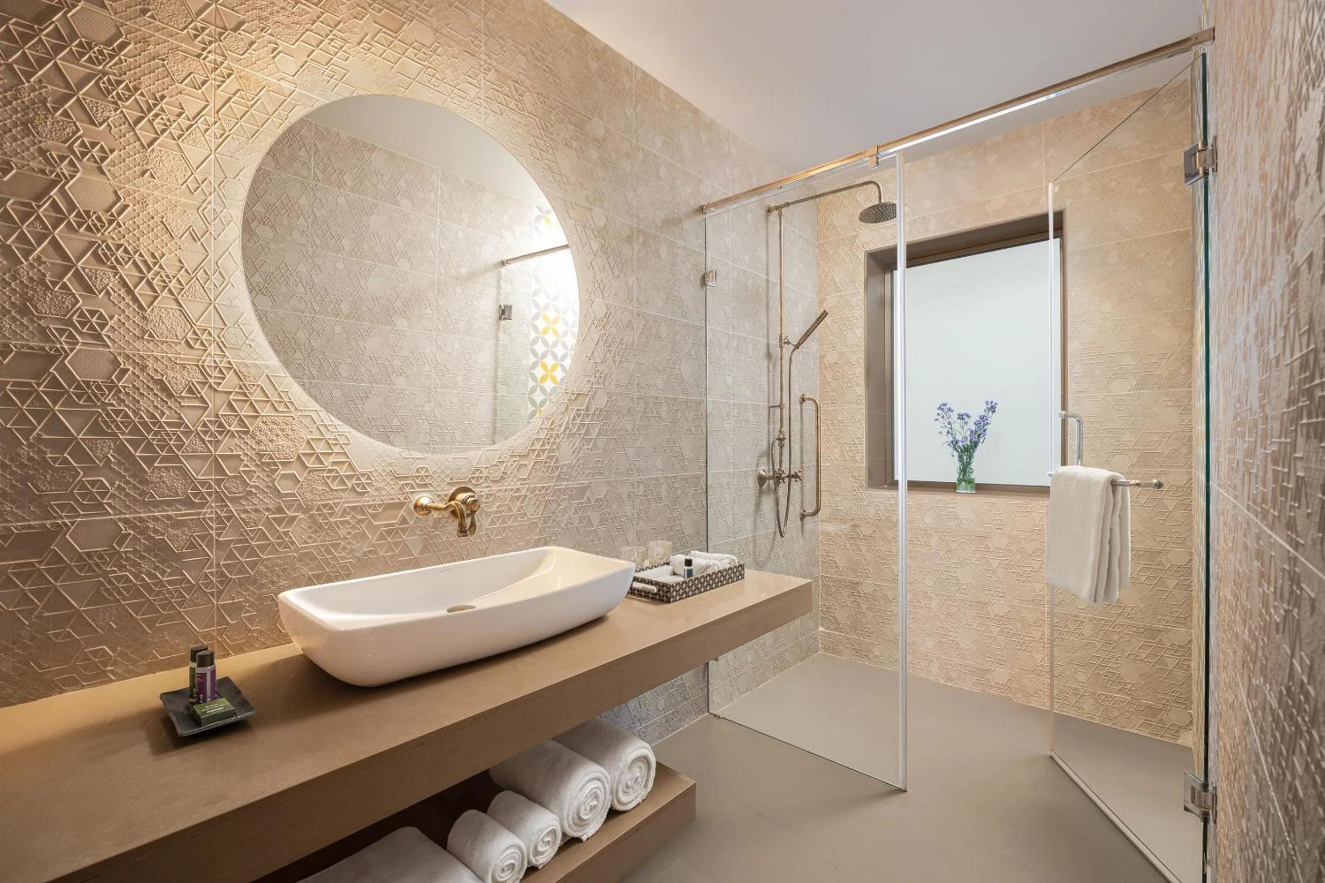 Bathroom in The Yellow House, Goa - IHCL SeleQtions