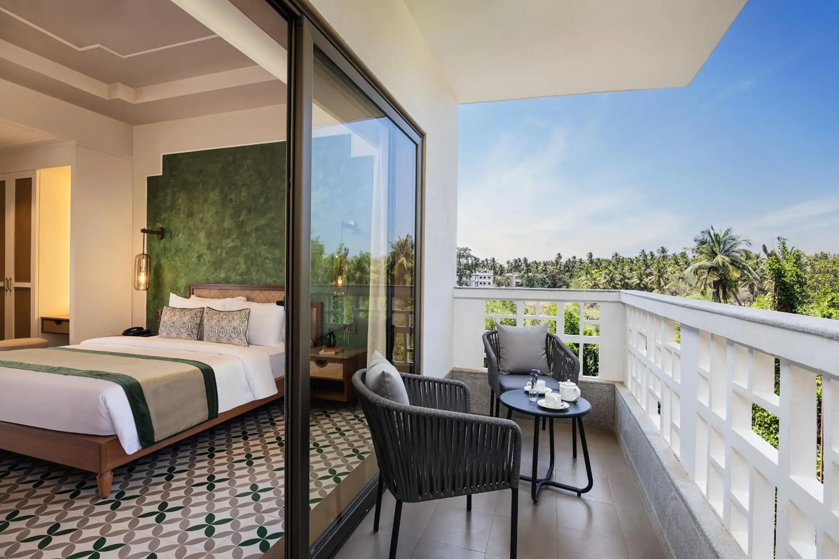 View (from property/room), Bed in The Yellow House, Goa - IHCL SeleQtions View (from property/room), Bed in The Yellow House, Goa - IHCL SeleQtions