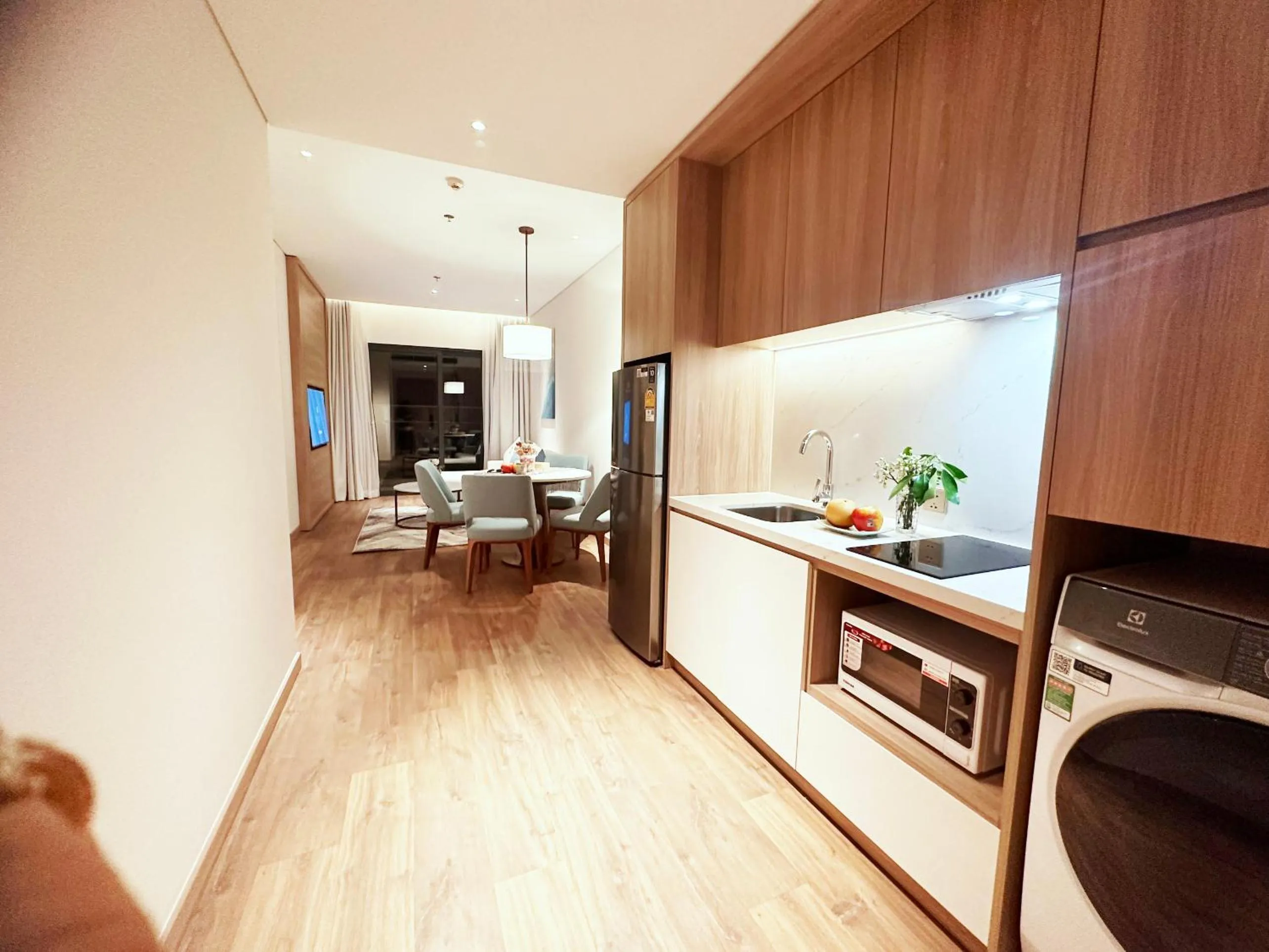 kitchen in HB Serviced Apartment - Alacarte Hạ Long