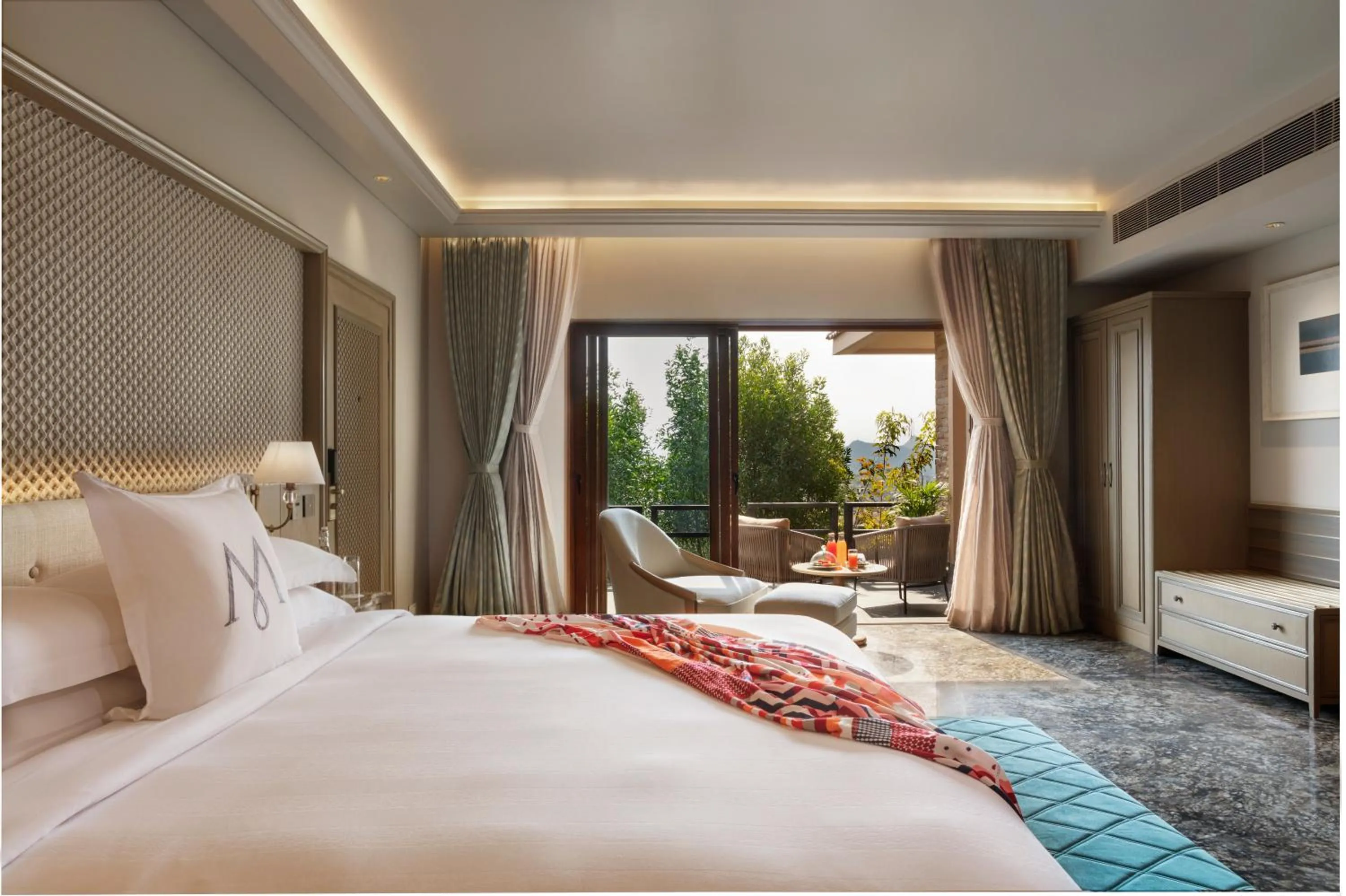 Bed in Mementos by ITC Hotels, Ekaaya, Udaipur