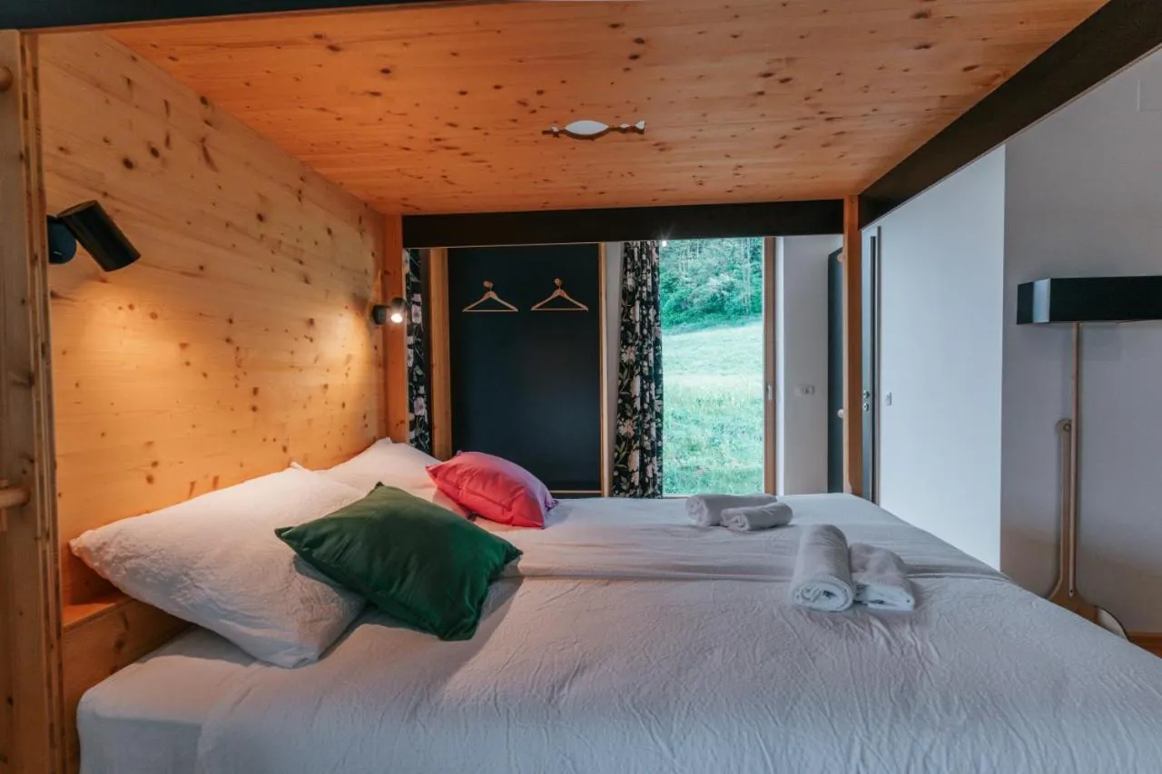 Bed in Eko Glamping Resort Krištof