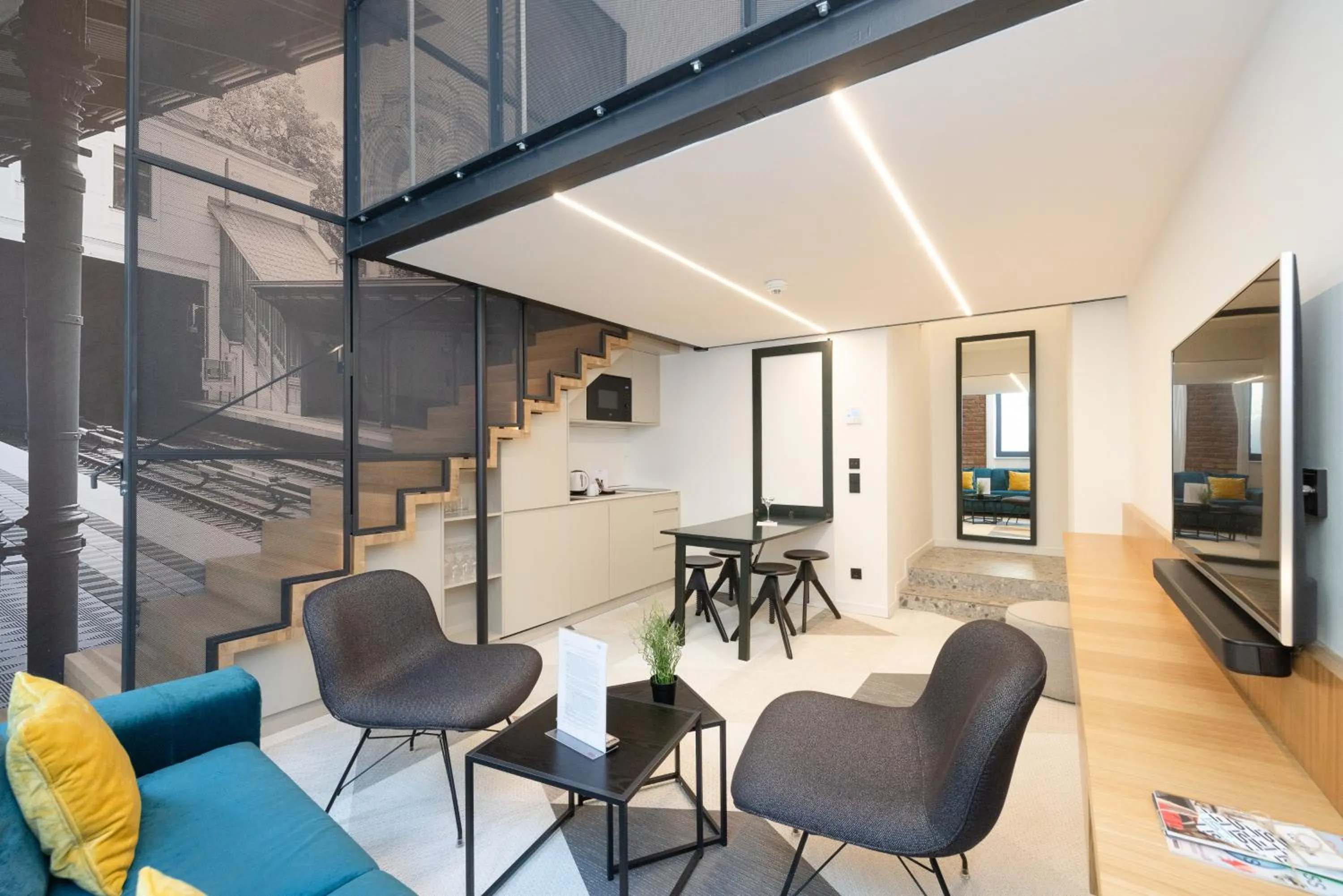 Living room in Fesh Lofts