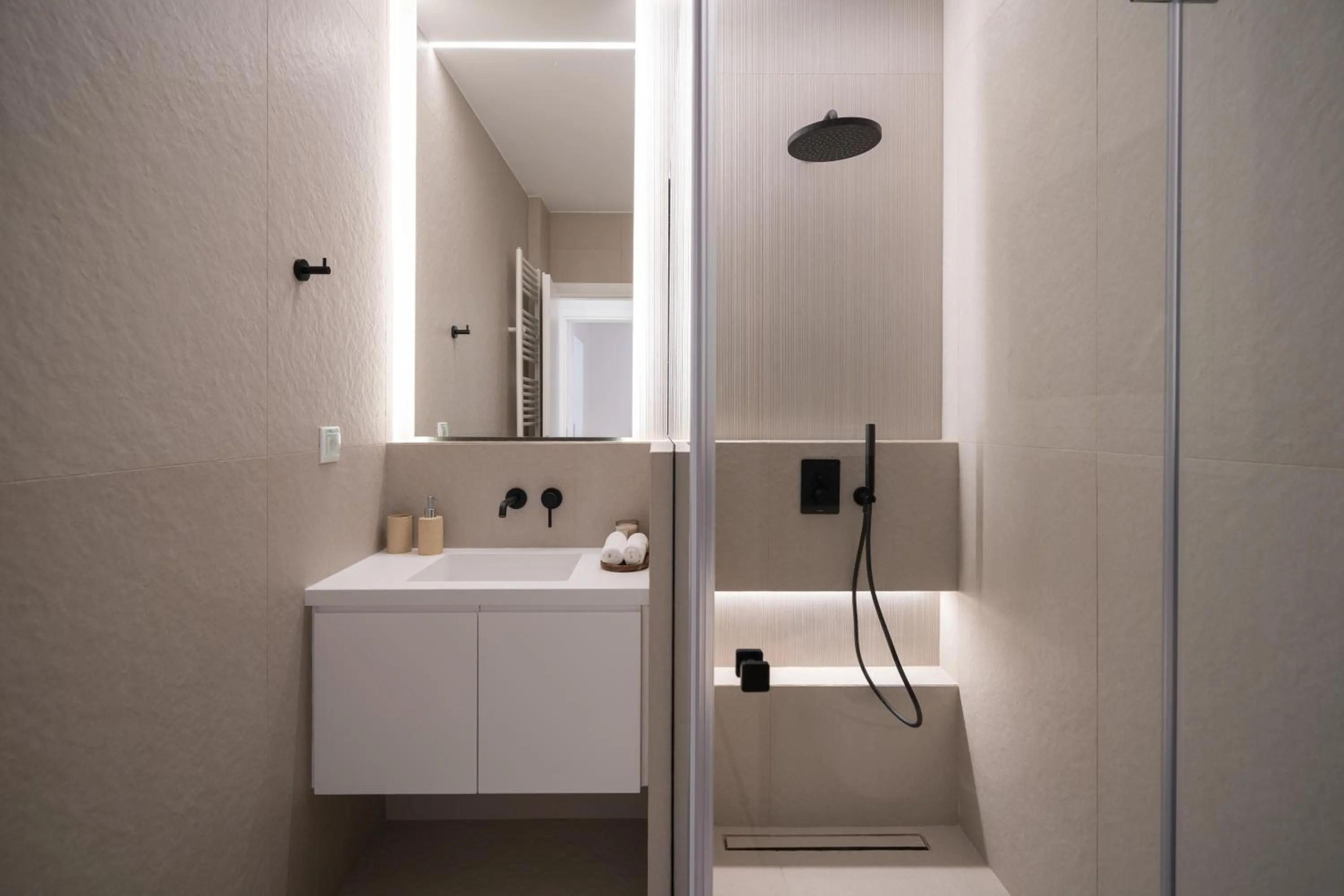 Shower in Kolonaki Upscale 4 bedroom Luxury Apartment
