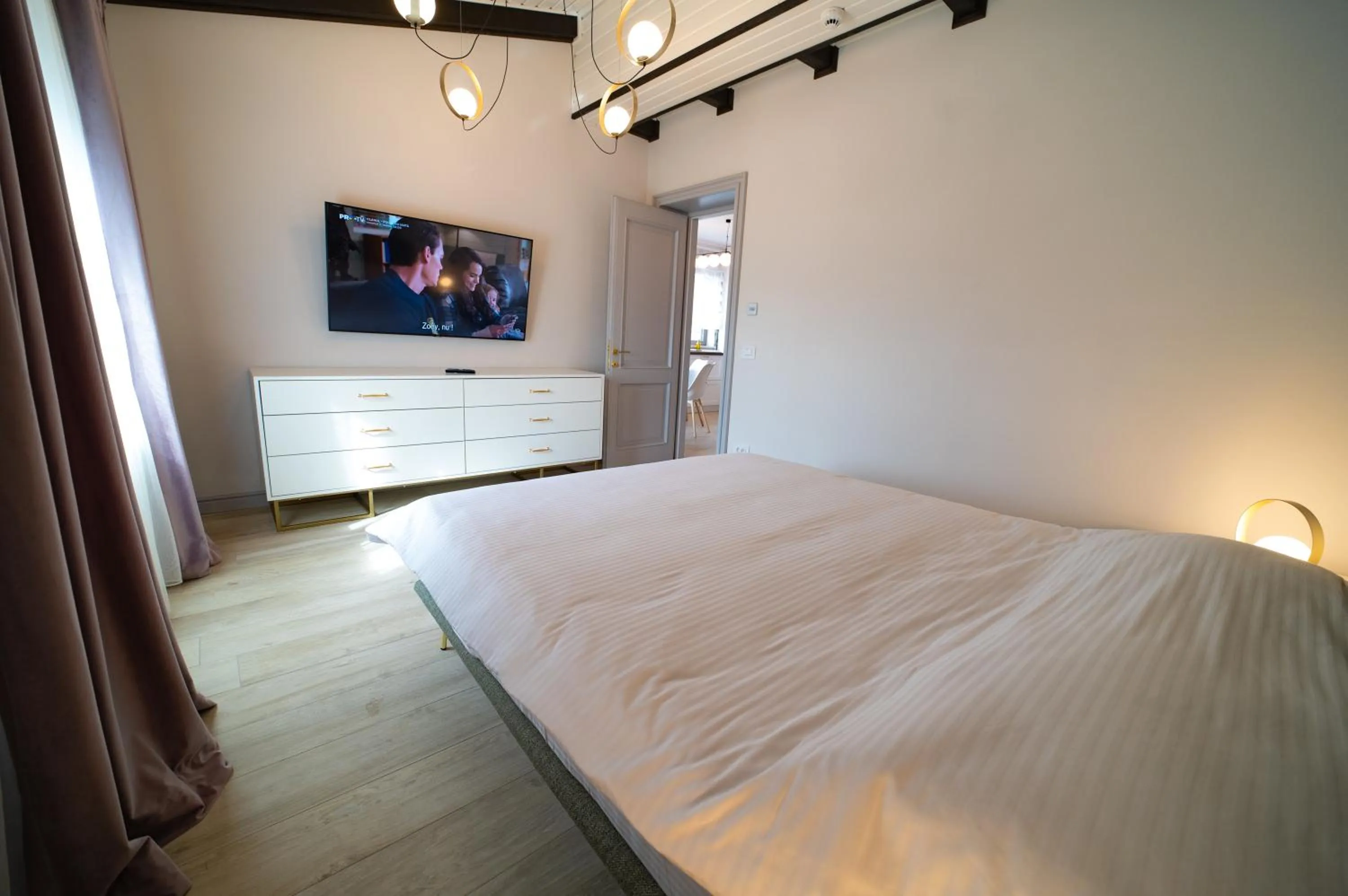 Bedroom, Bed in First Apartments