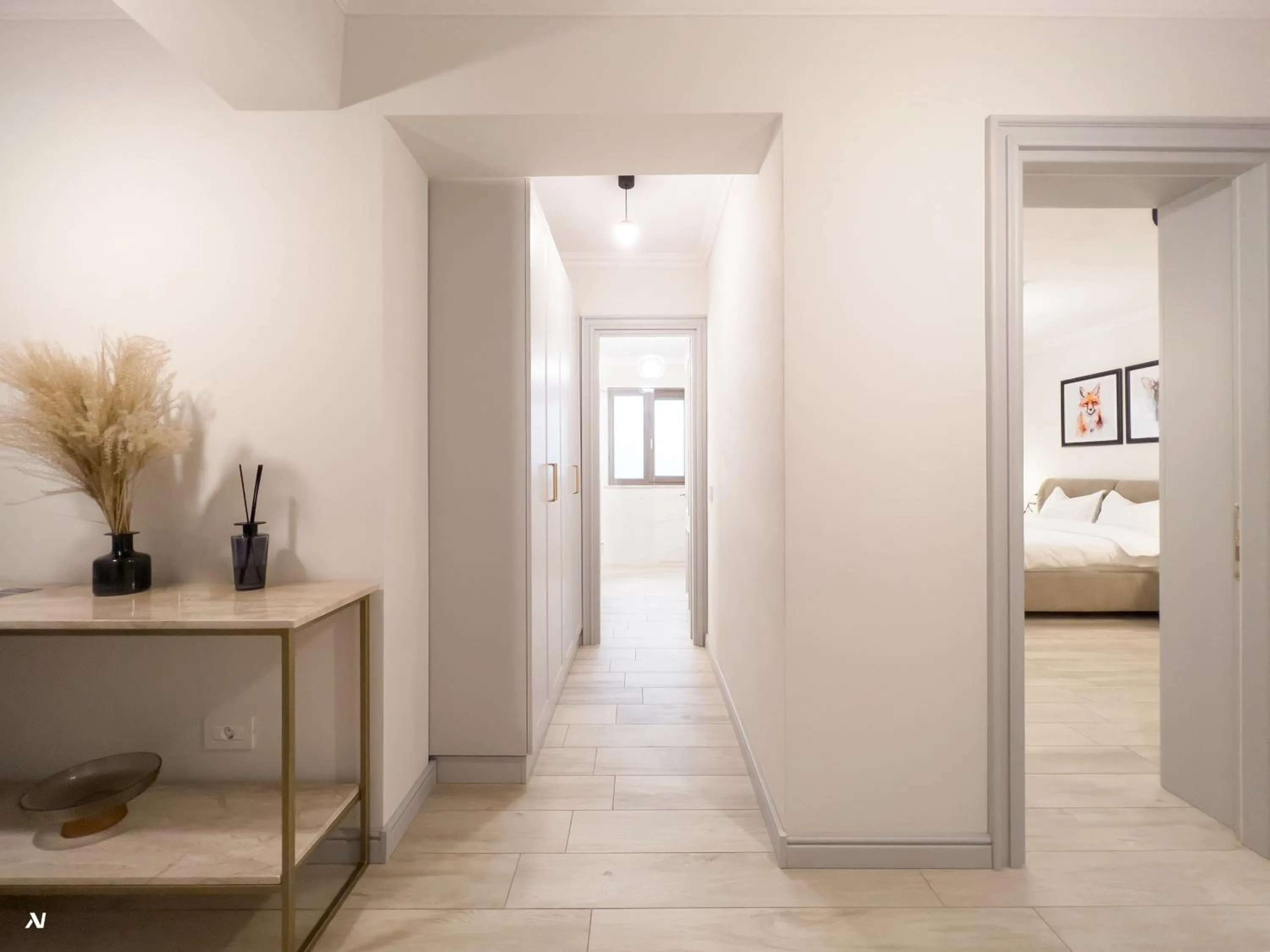 Lobby or reception, Bed in First Apartments