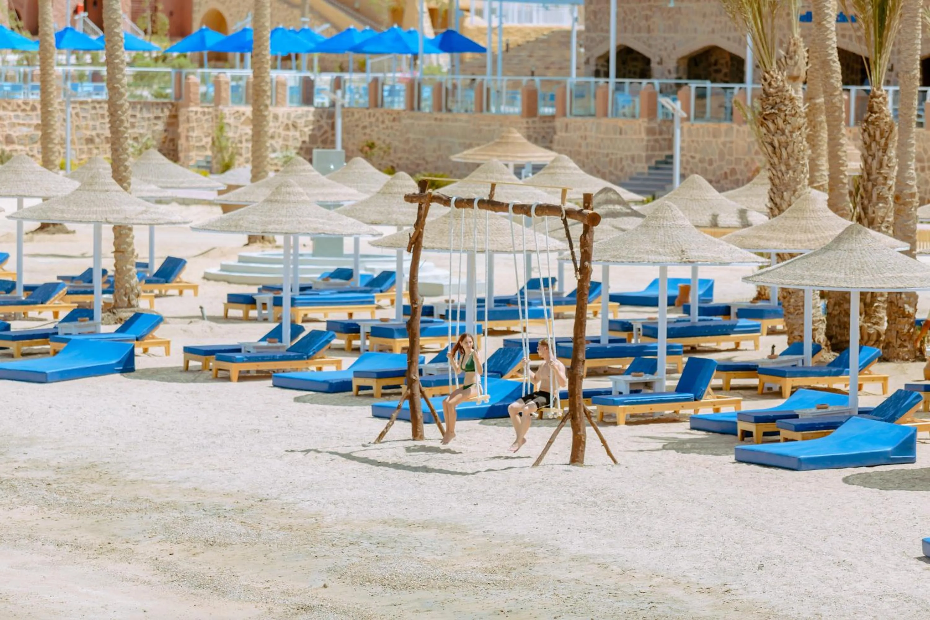 Beach in Pickalbatros Villaggio Aqua Park - Portofino Marsa Alam