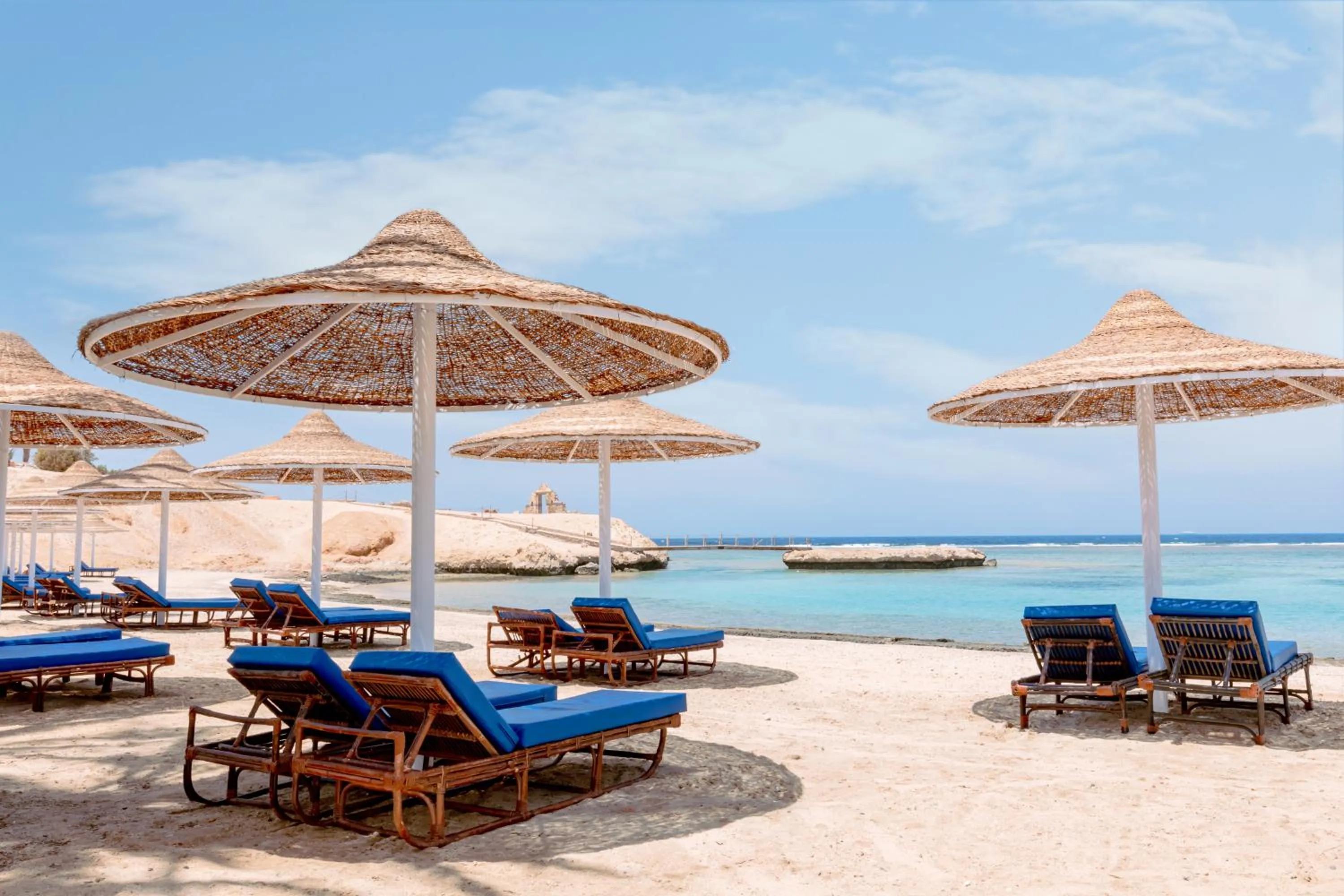 Beach in Pickalbatros Villaggio Aqua Park - Portofino Marsa Alam