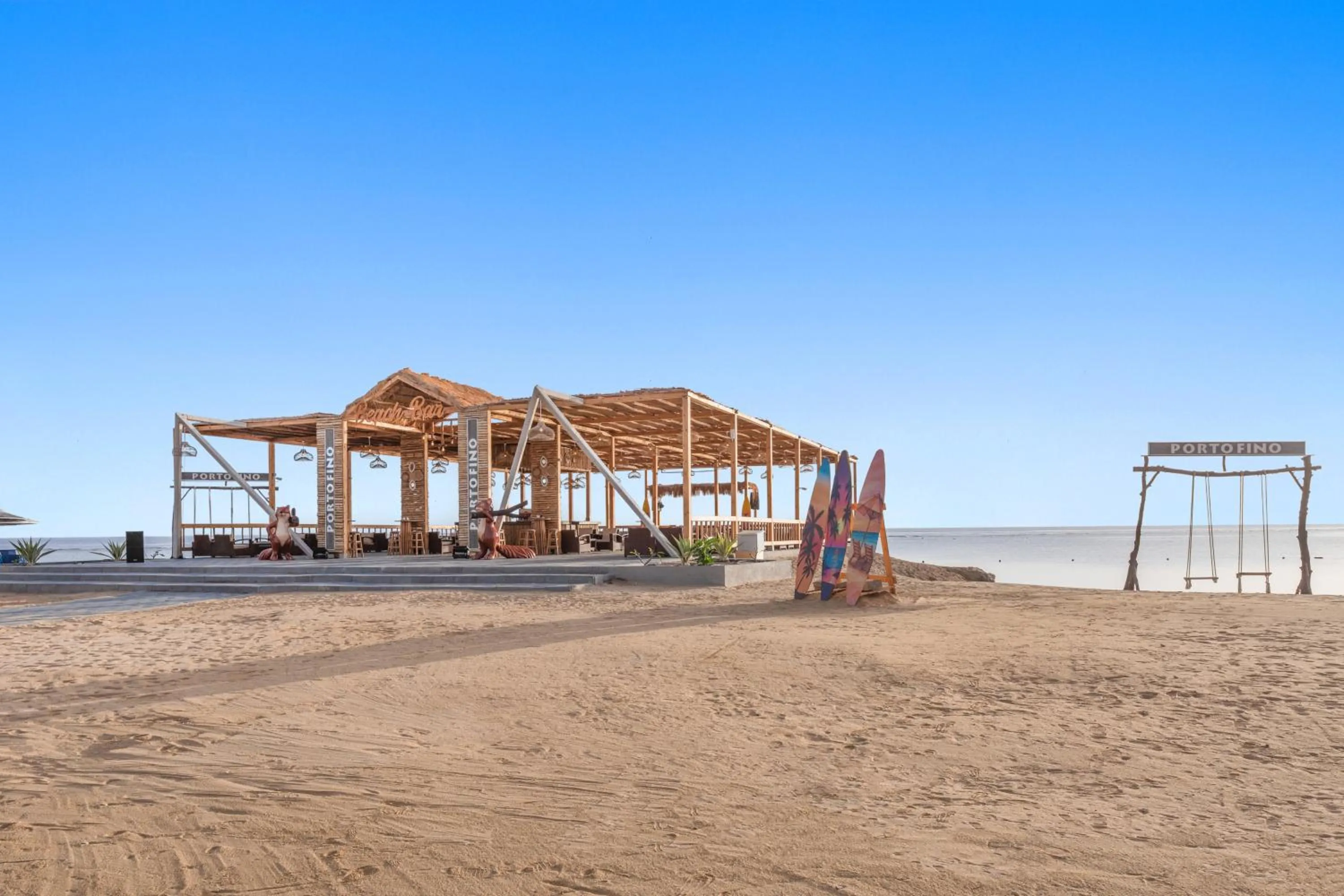 Beach in Pickalbatros Villaggio Aqua Park - Portofino Marsa Alam