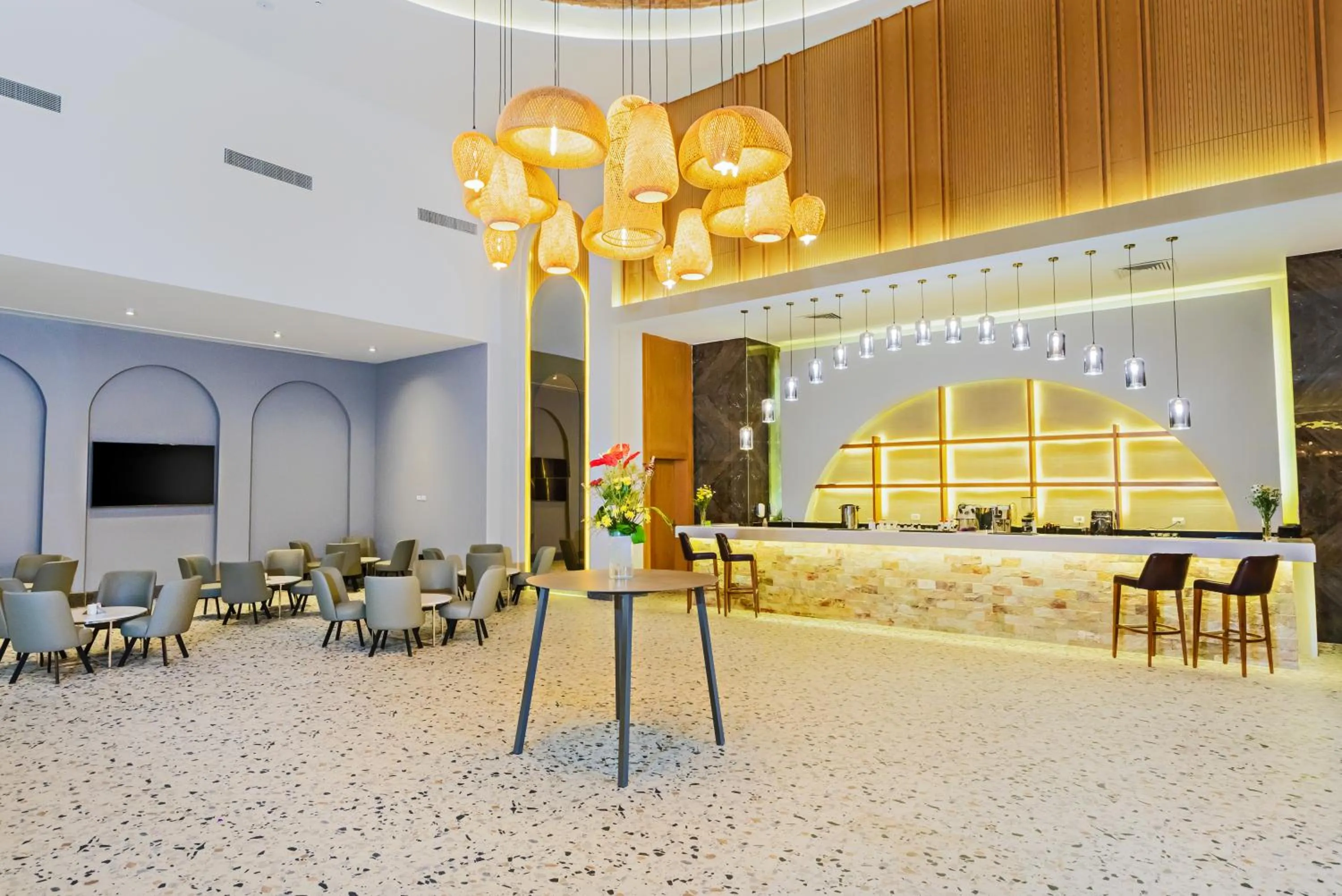 Communal lounge/ TV room in Pickalbatros Villaggio Aqua Park - Portofino Marsa Alam