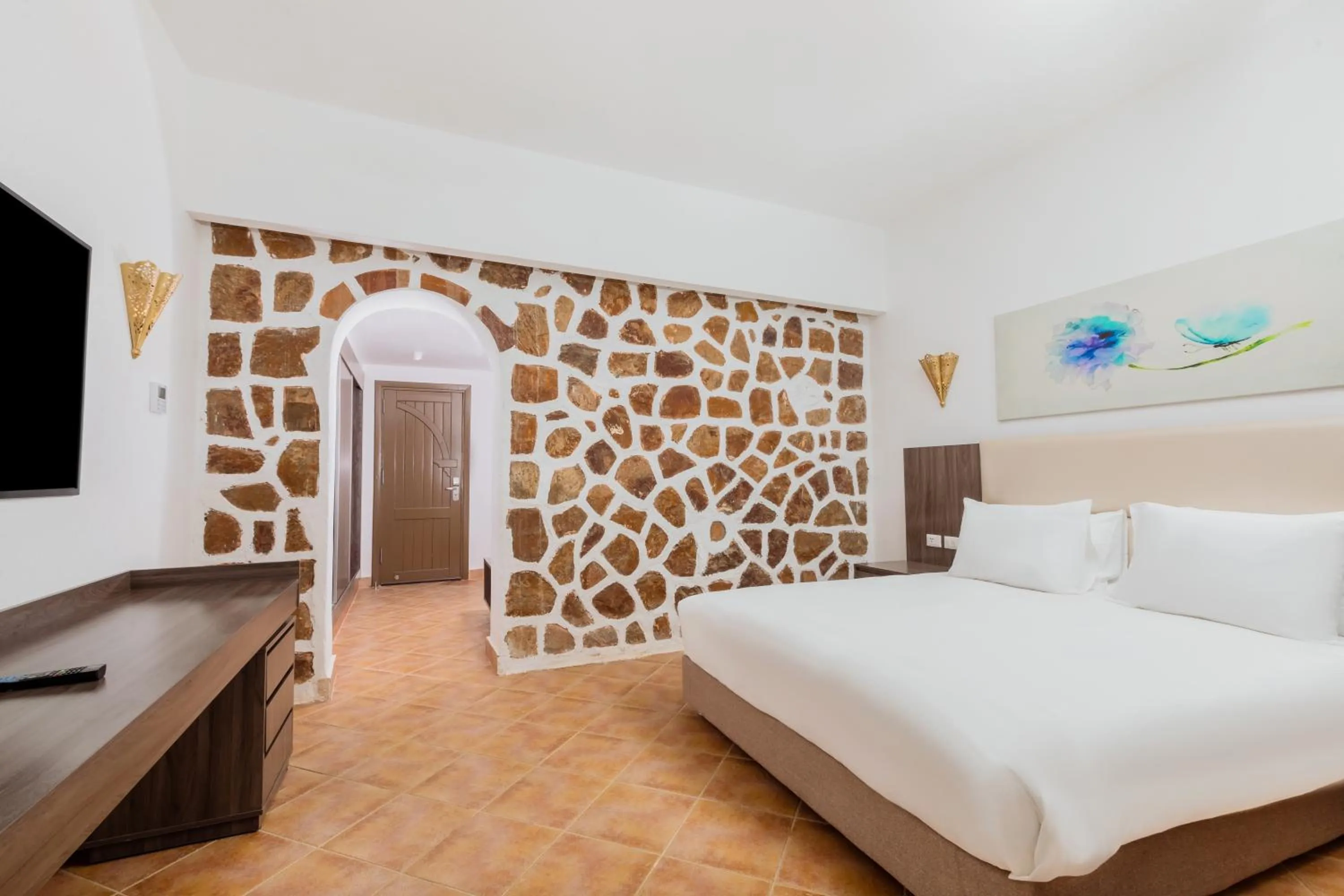 Bedroom, Bed in Pickalbatros Villaggio Aqua Park - Portofino Marsa Alam