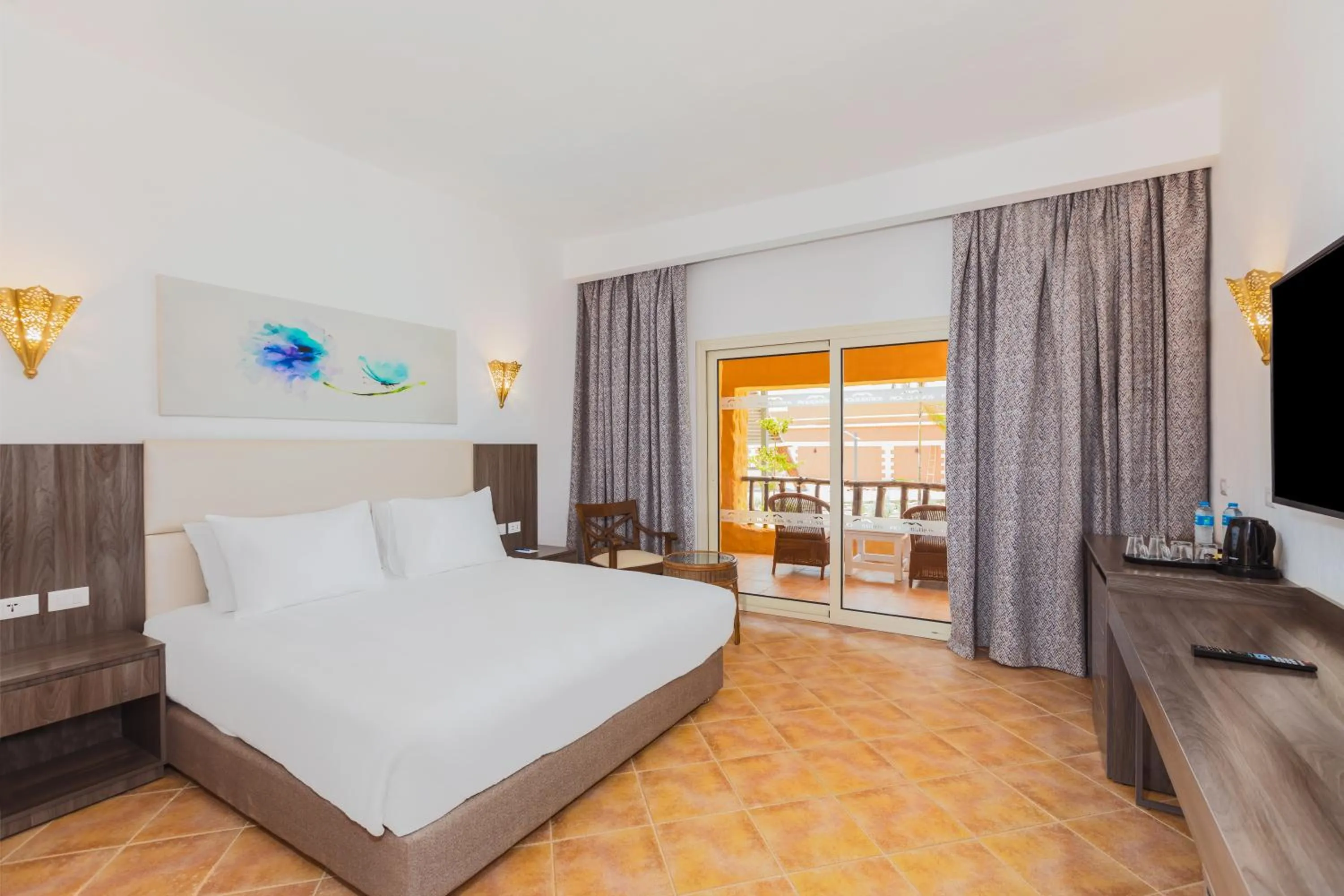 Bedroom, Bed in Pickalbatros Villaggio Aqua Park - Portofino Marsa Alam