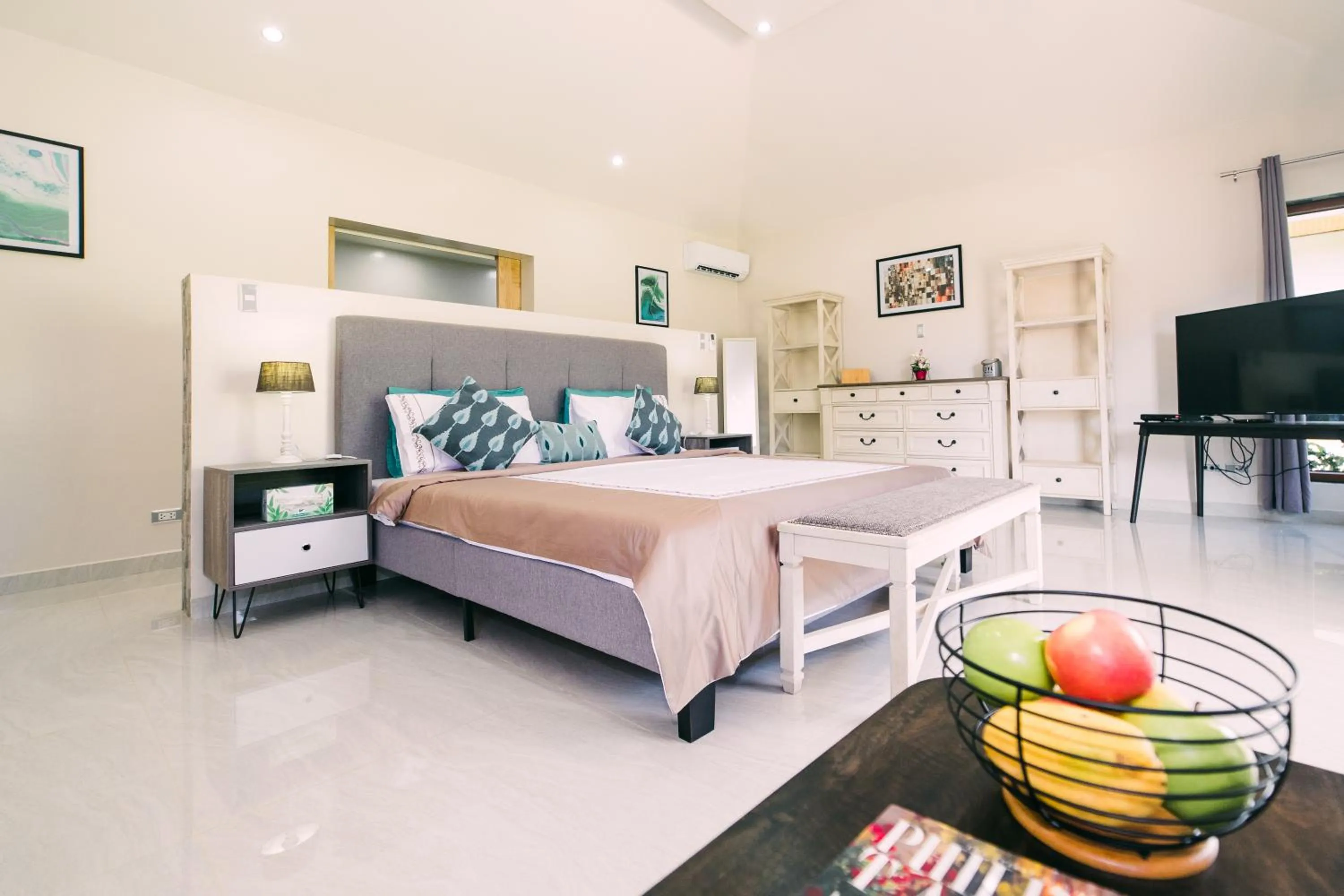 Bed in Denika's Suites