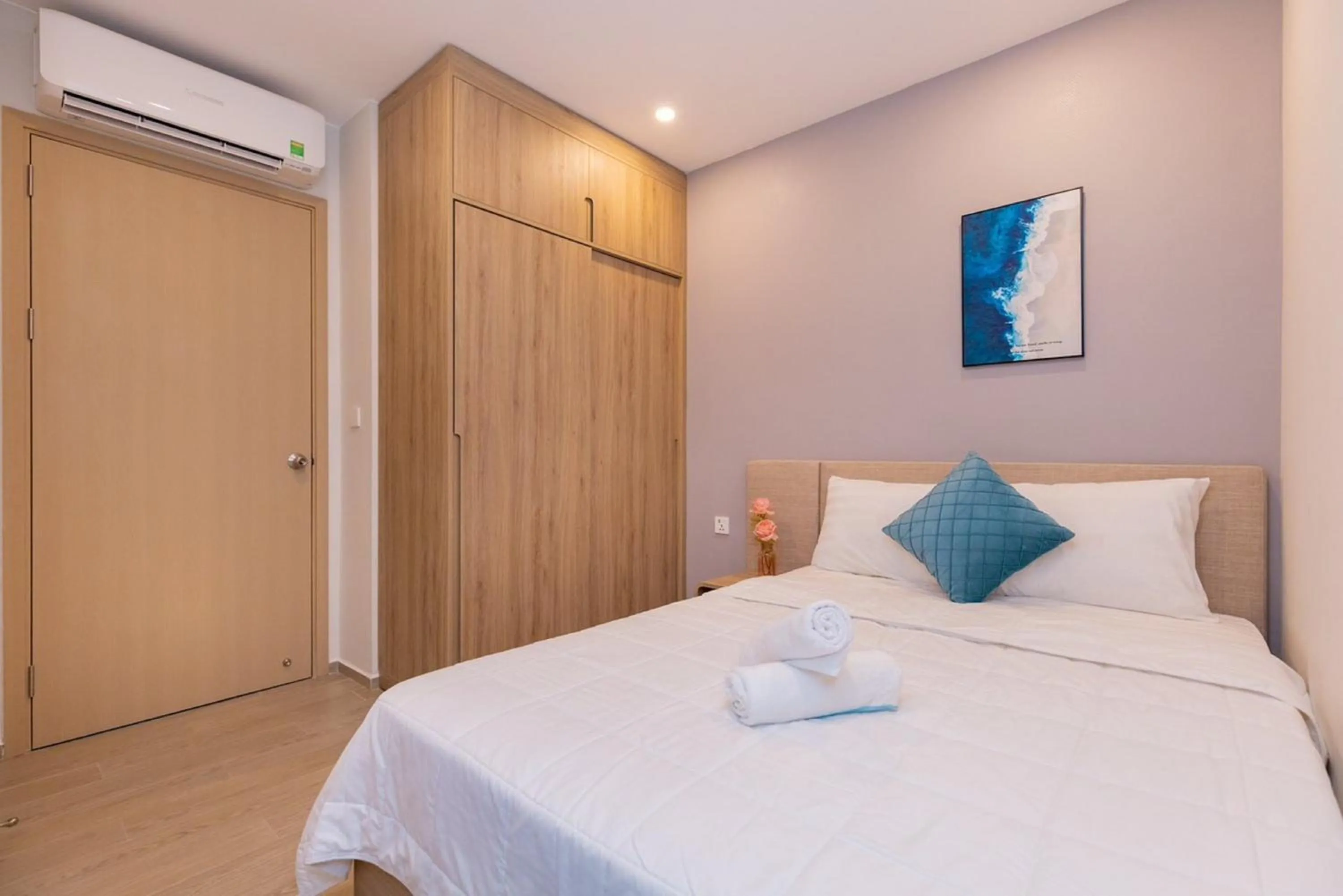 Bed in MeoMeo Homestay - The Sóng Apartment