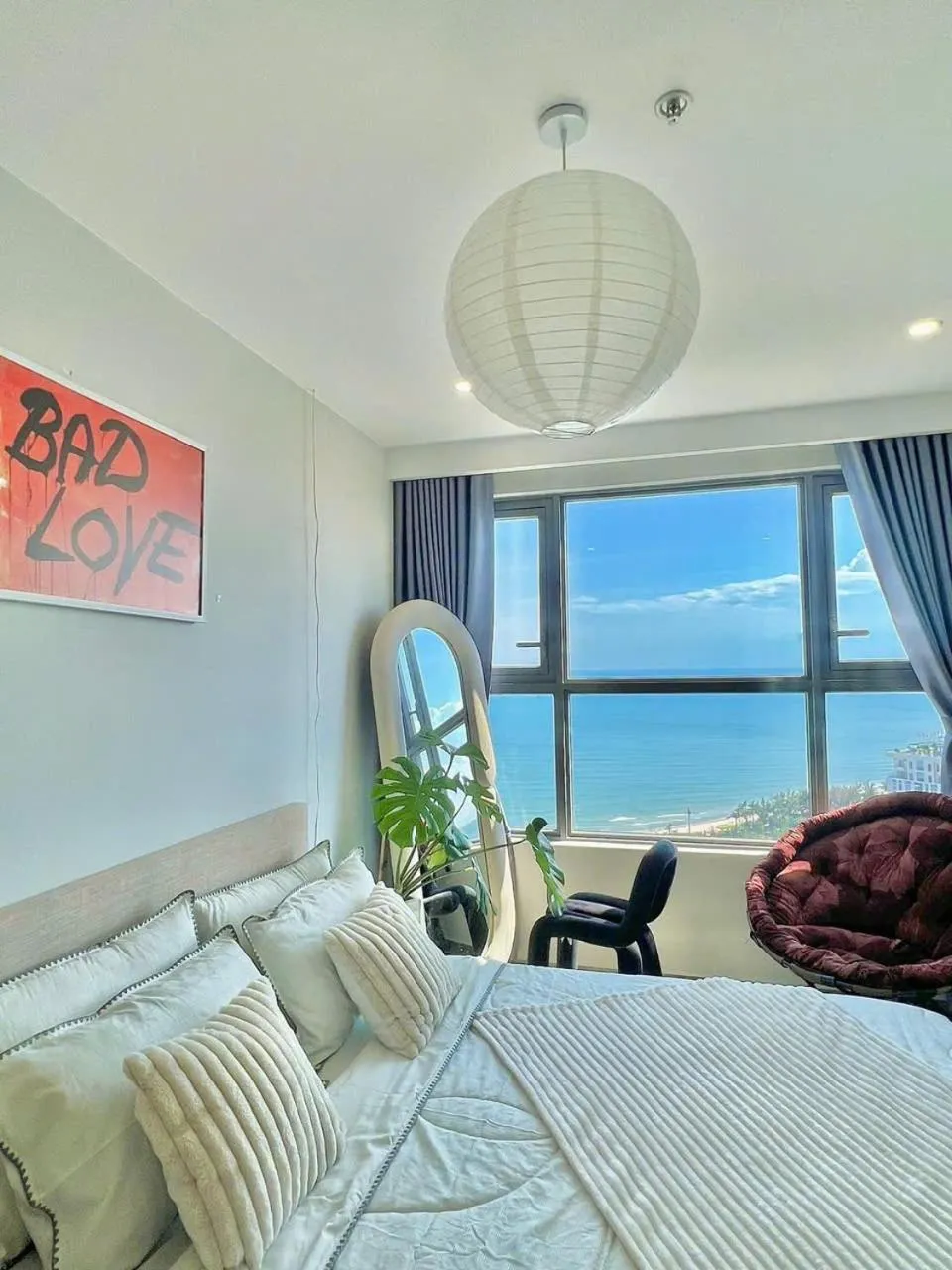 Natural landscape, Bed in MeoMeo Homestay - The Sóng Apartment