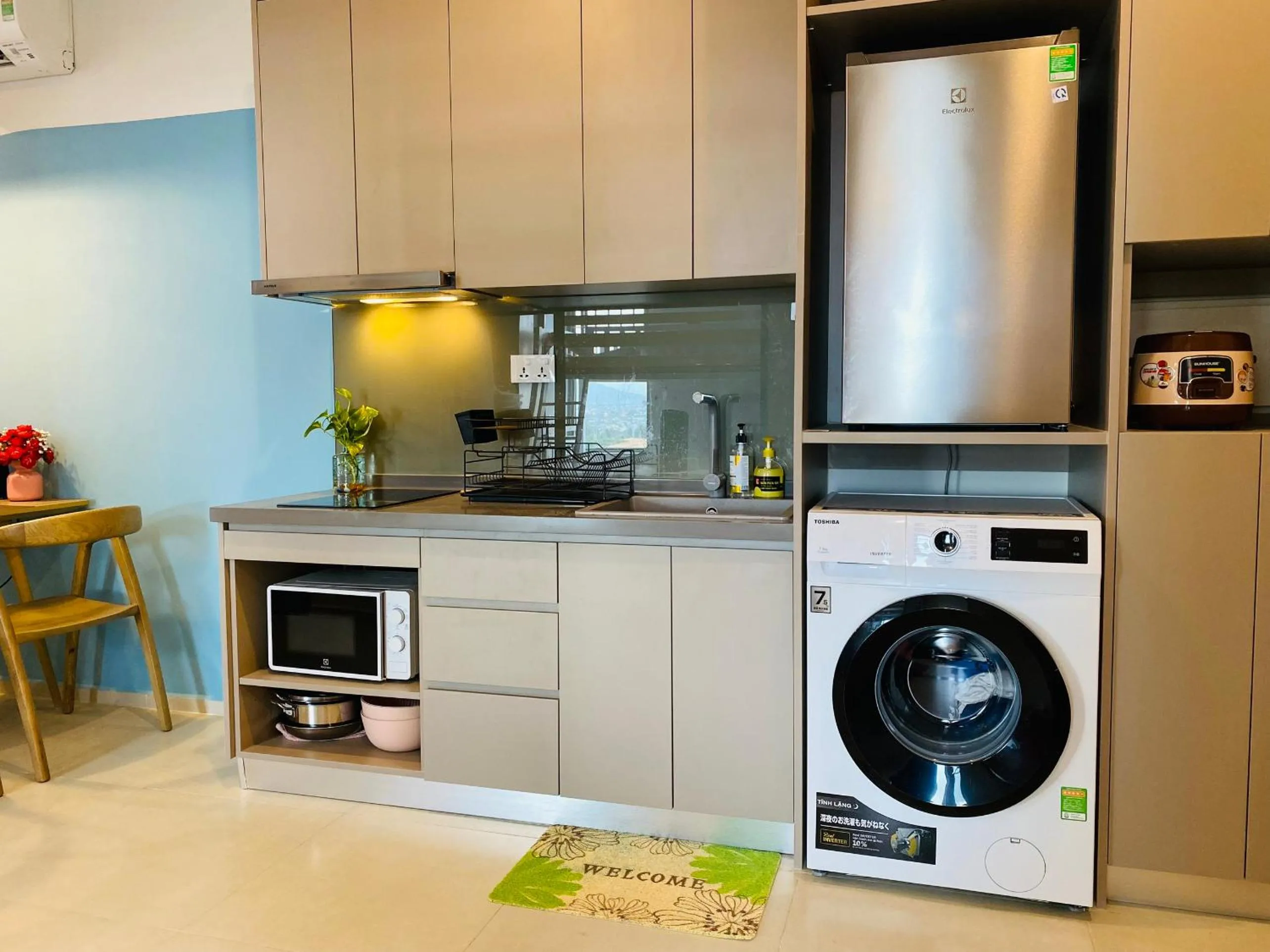 BBQ facilities in MeoMeo Homestay - The Sóng Apartment