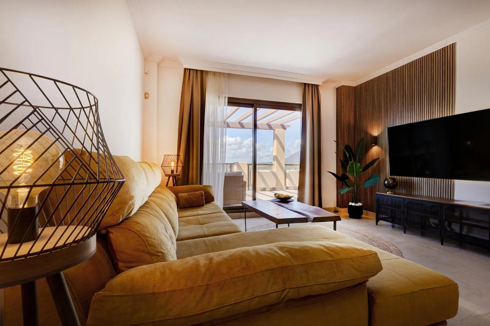 Seating area in Quartiers Marbella Golden Penthouse